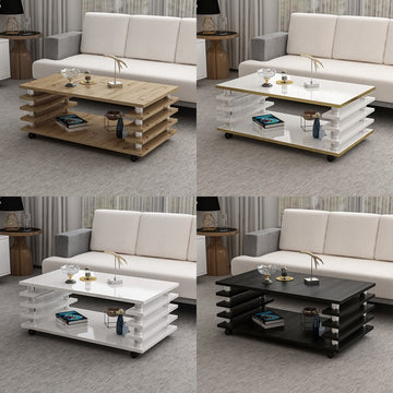 Couchtisch 115x65 cm – melaminbeschichtet, elegant