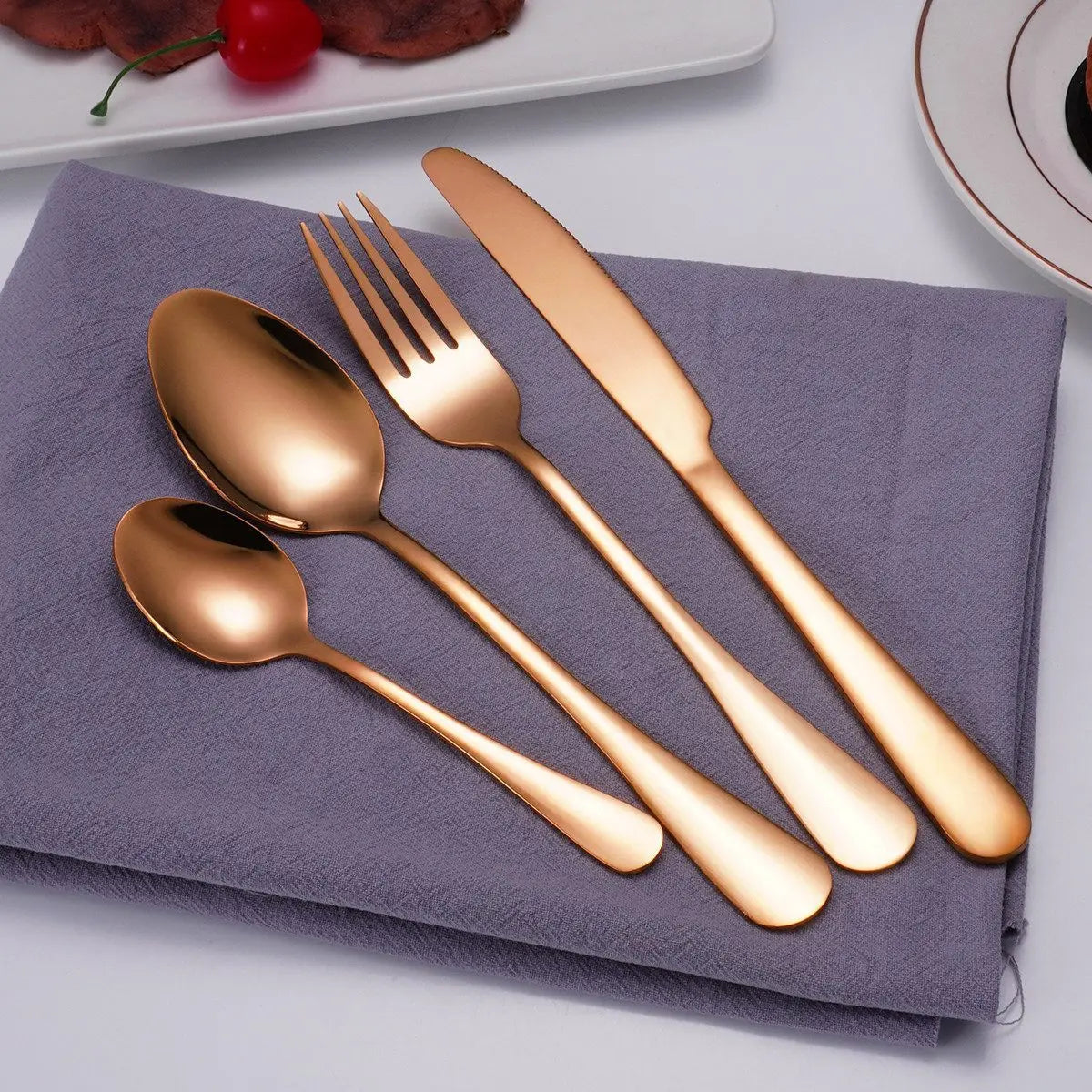 Faizee Home Besteck-Set aus Edelstahl – 5 Farben, spülmaschinengeeignet & mit Geschenkbox