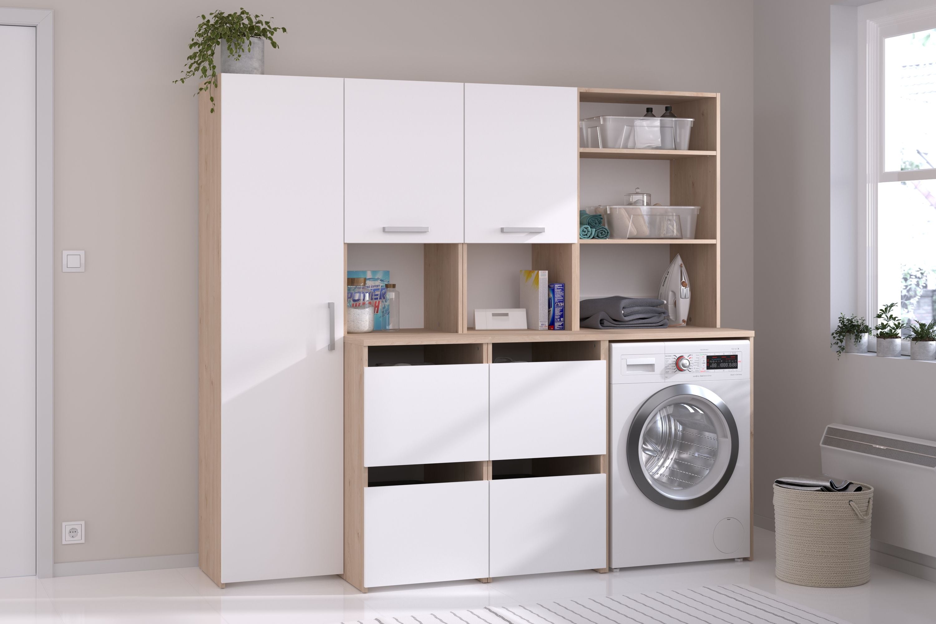 Laundry 3 Waschmaschinenumbauschrank Mehrzweckschrank-Set