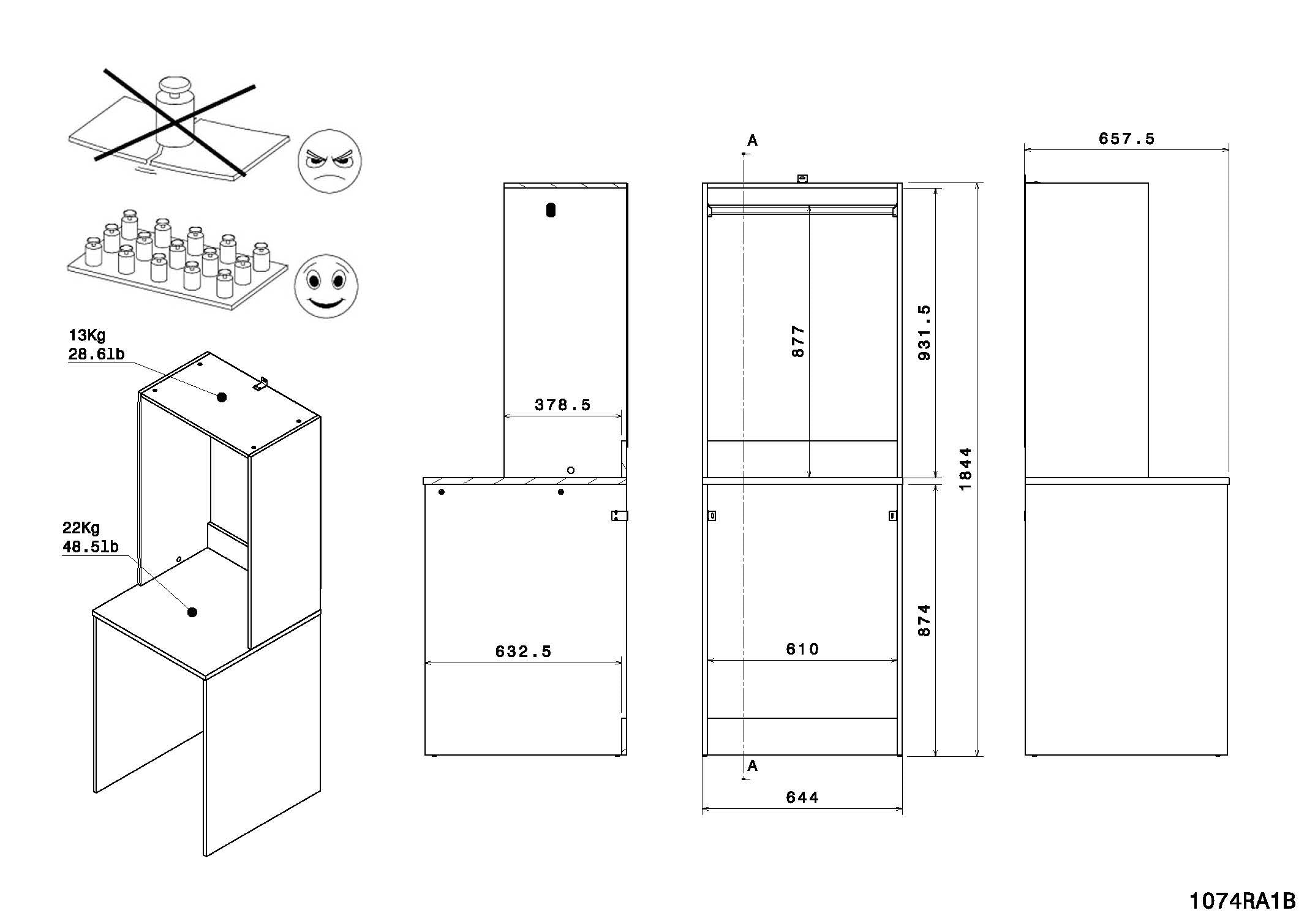 Laundry 4 Waschmaschinenumbauschrank Mehrzweckschrank-Set