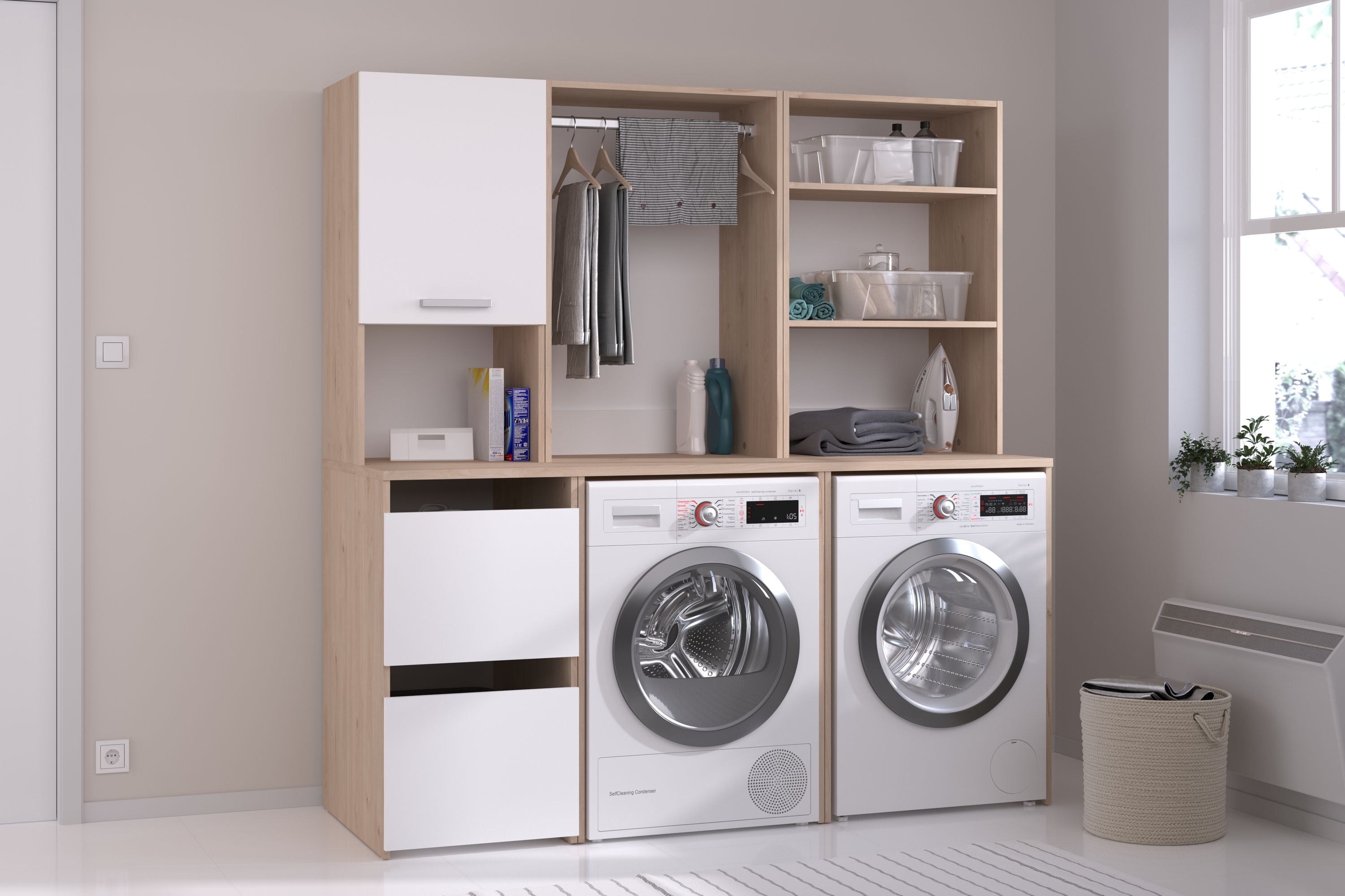 Laundry 4 Waschmaschinenumbauschrank Mehrzweckschrank-Set
