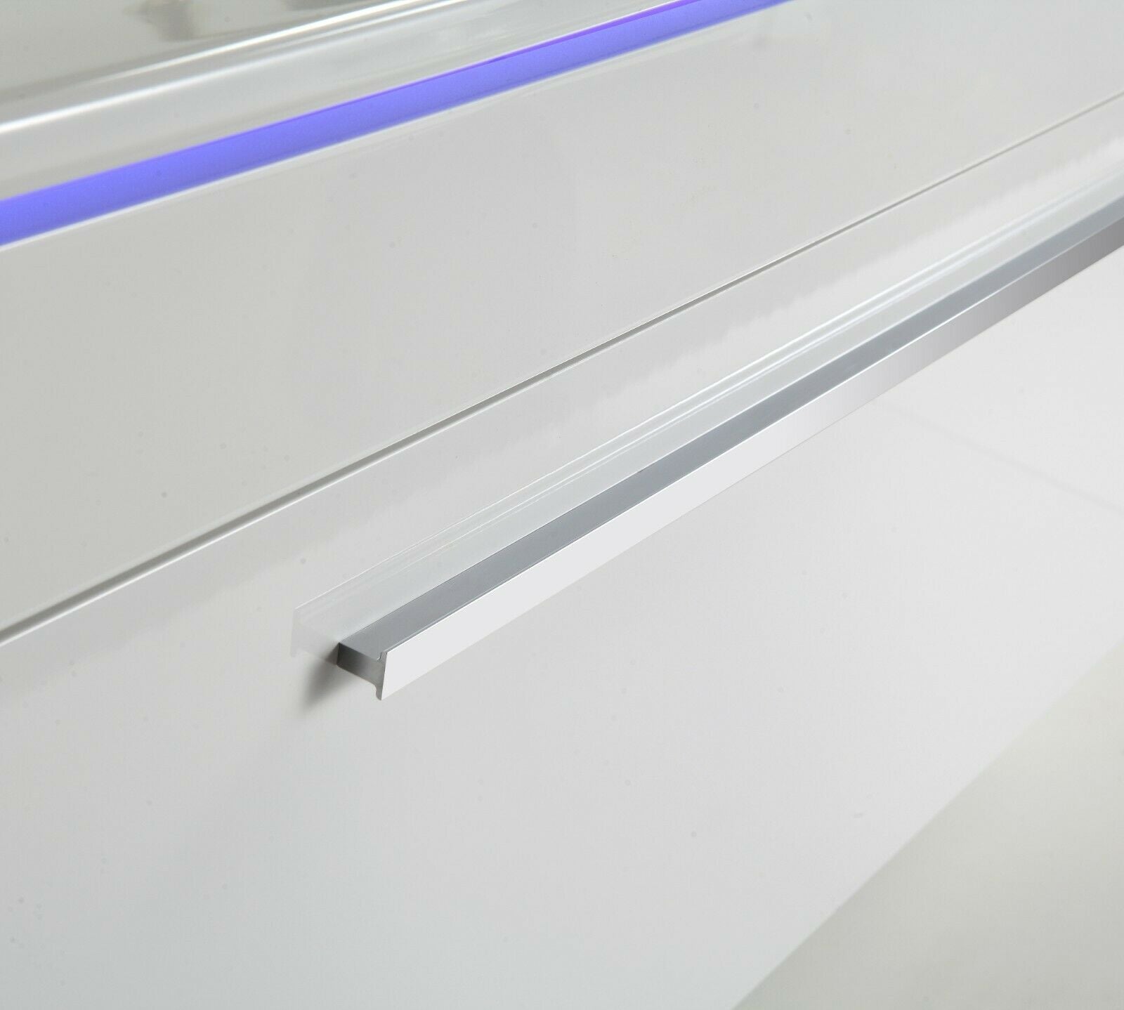 Badmöbel Set 90 cm Weiß – Keramikwaschbecken mit rundem LED-Spiegel, Soft-Close, vormontiert