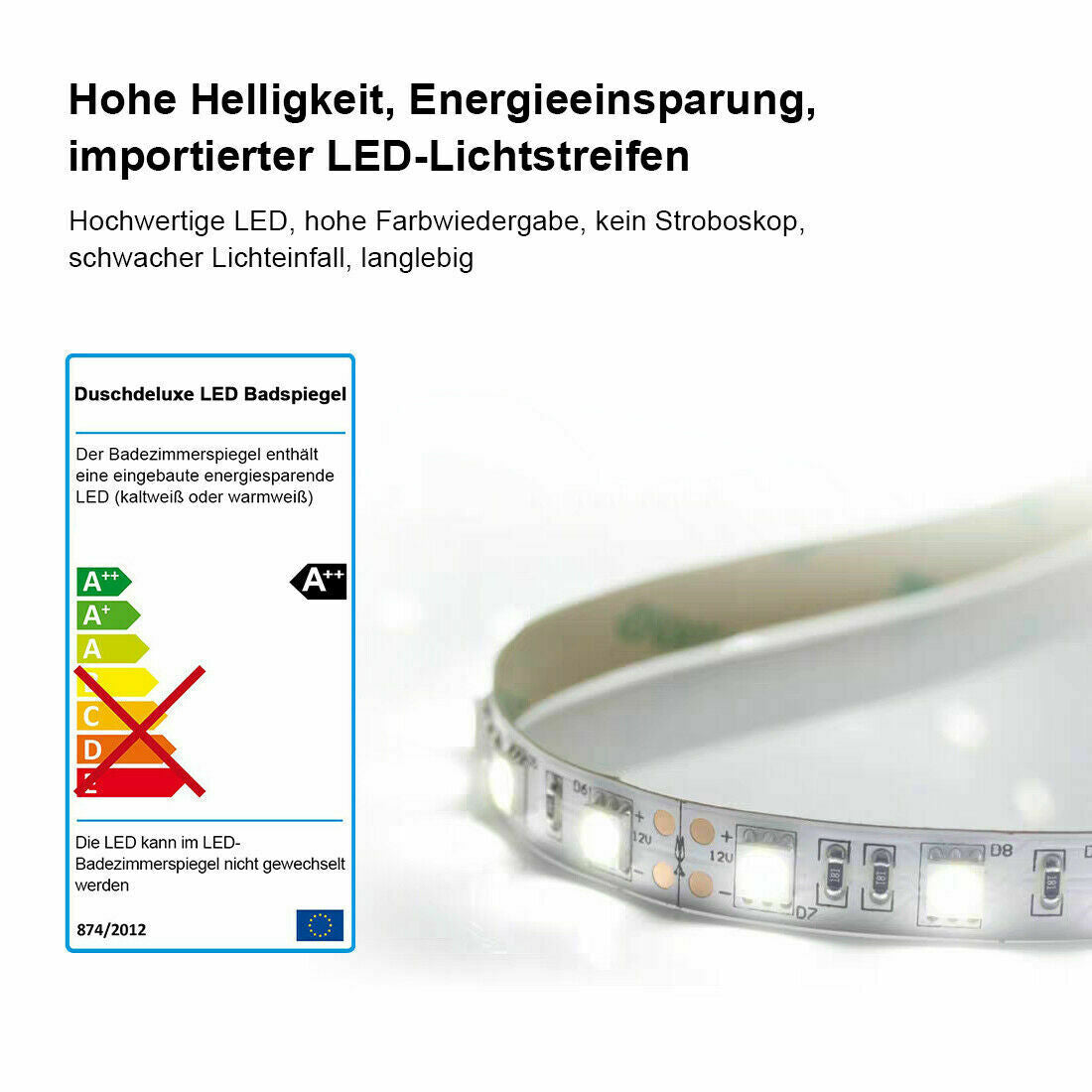 Badezimmermöbel 5-tlg – 90 cm Set Schwarz Hochglanz LED