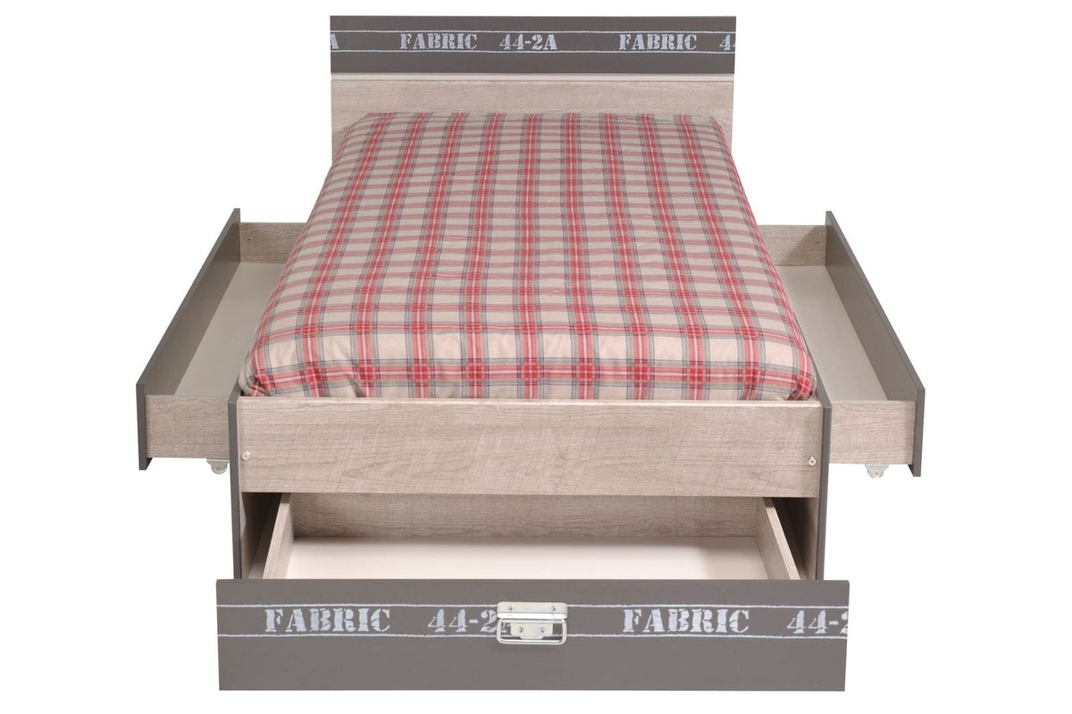 Parisot Fabric 2 Jugendzimmer-Set 4-teilig mit Bett & Stauraum