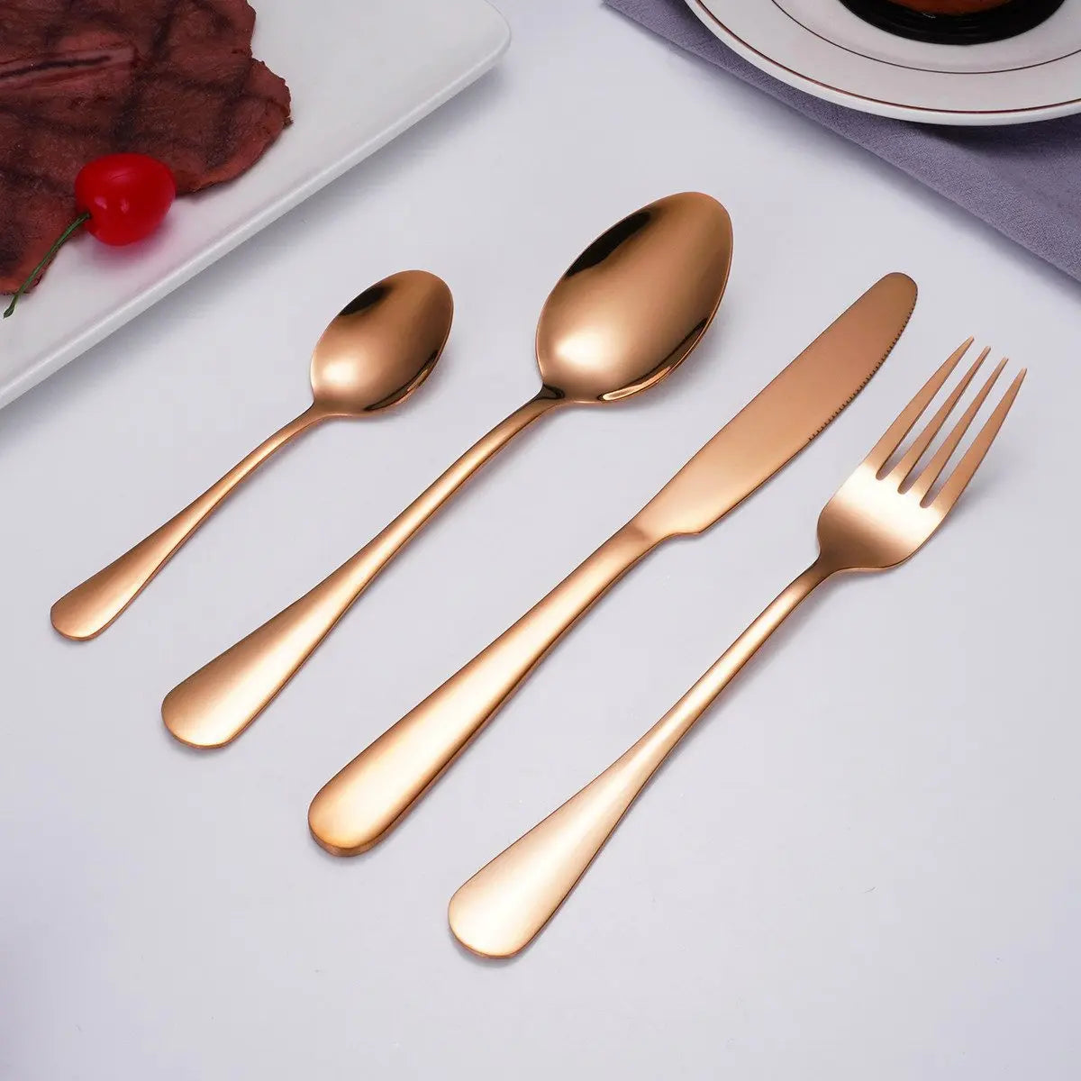 Faizee Home Besteck-Set aus Edelstahl – 5 Farben, spülmaschinengeeignet & mit Geschenkbox