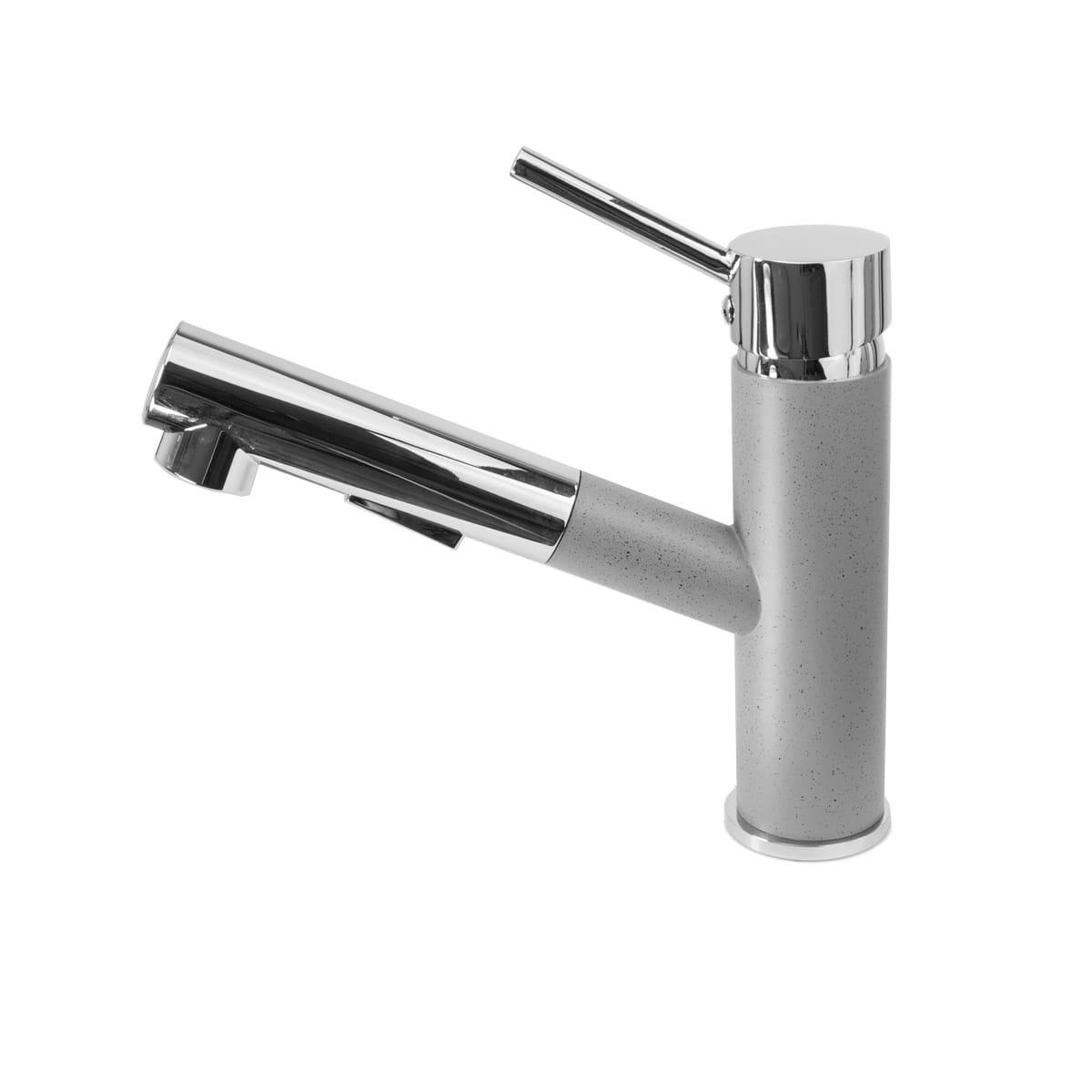 Granitspüle 48x50 + Armatur Cado – inkl. Siphon-Set