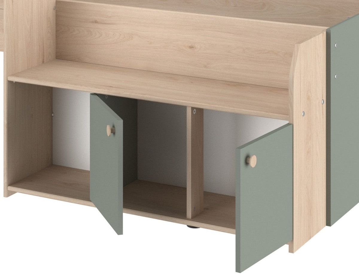 Parisot Jade 11 Jugendzimmer-Set 2-tlg. mit Hochbett & Kleiderschrank