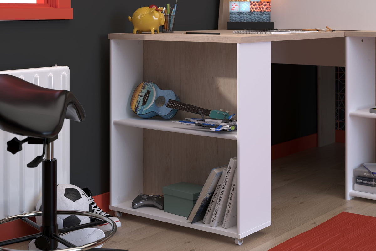 Parisot Lucas 11 Hochbett 90x200 cm mit Schreibtisch & Schrank