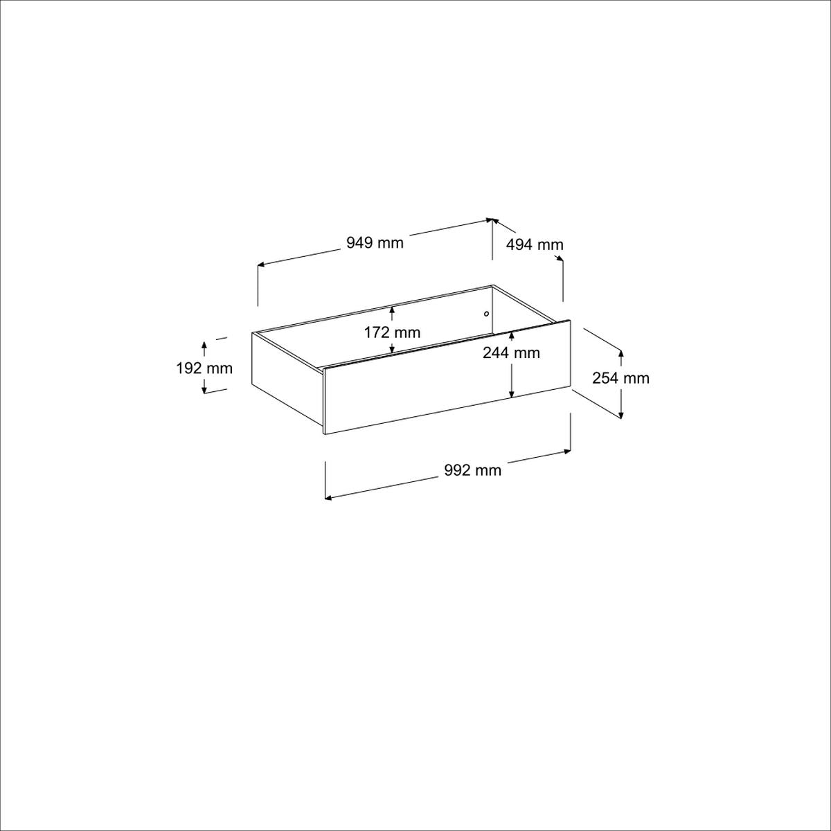 Parisot | Jugendzimmer-Set Sleep 11 | Bett 90x200 cm mit Regal, Bettschubkasten & Kleiderschrank