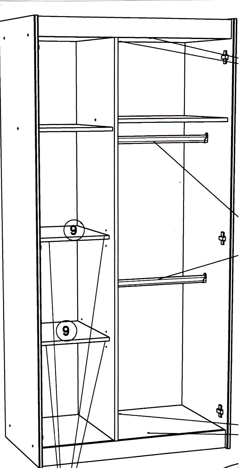Parisot - Charly 8 | Jugendzimmer Set – Bett 120 x 200 cm, Kleiderschrank, Kommode & Schreibtisch – Komplettes Kinderzimmer Möbelset
