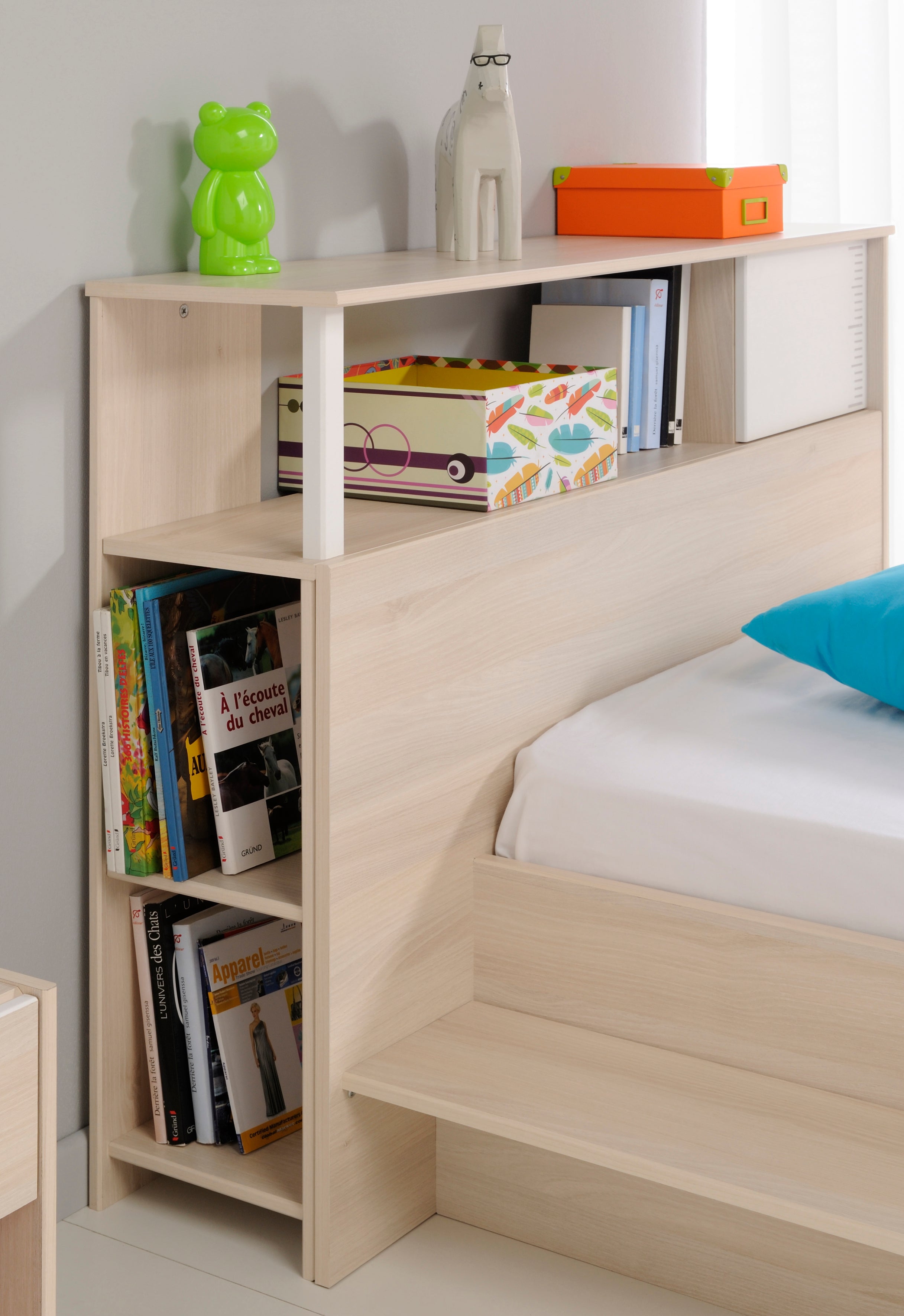 Parisot - Charly 8 | Jugendzimmer Set – Bett 120 x 200 cm, Kleiderschrank, Kommode & Schreibtisch – Komplettes Kinderzimmer Möbelset
