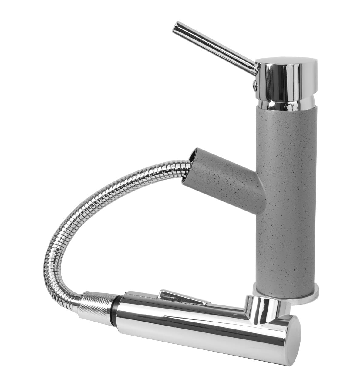 Granitspüle 48x50 + Armatur Cado – inkl. Siphon-Set