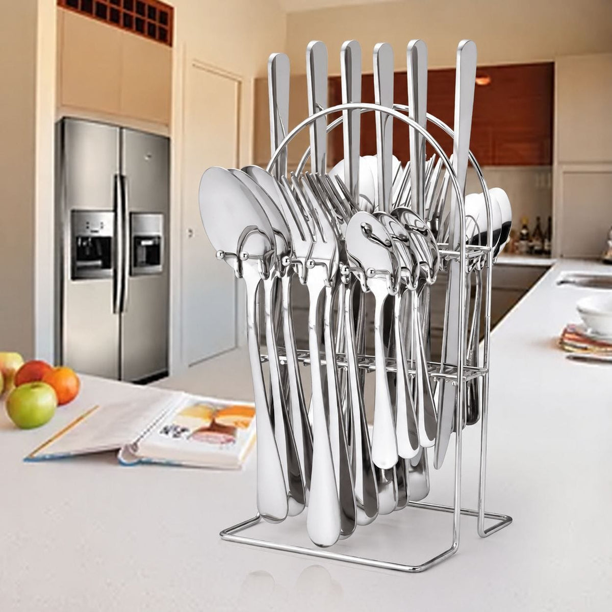 Faizee Home Besteckset 24-teilig für 6 Personen – Edelstahl Besteck mit Geschenkbox