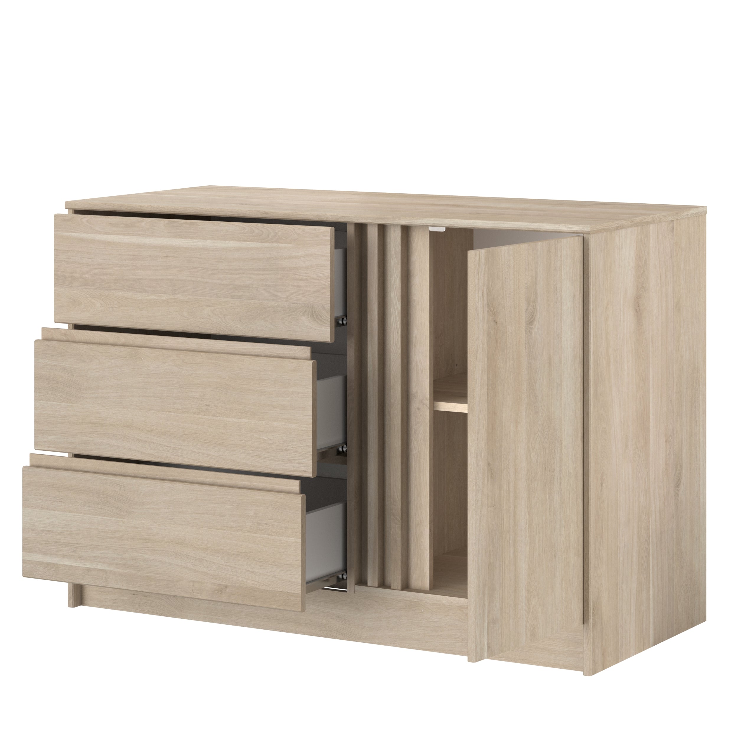 Parisot -  Escale 17 | Stauraumbett mit Kommode – Modernes Schlafzimmer Set 120 x 200 cm