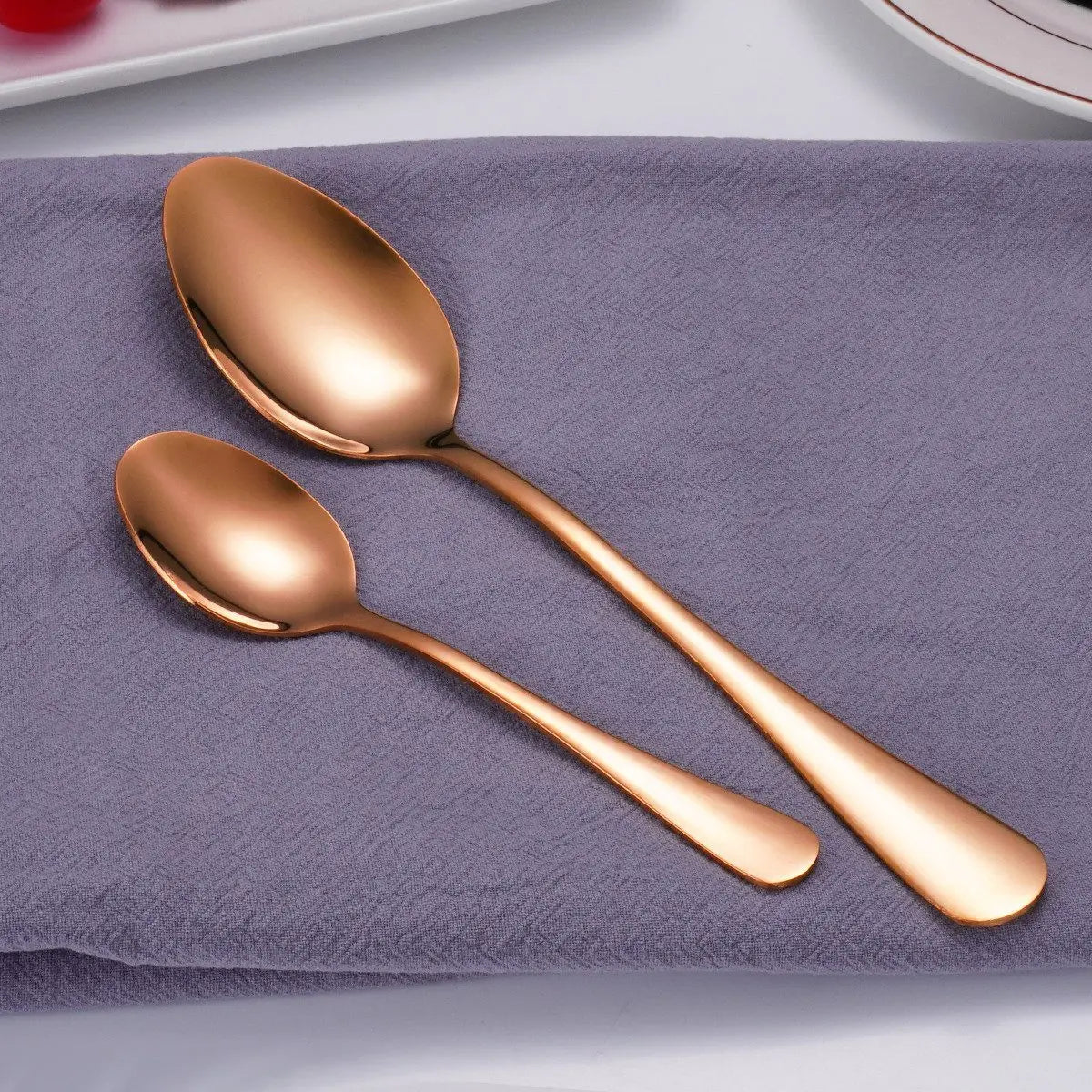 Faizee Home Besteck-Set aus Edelstahl – 5 Farben, spülmaschinengeeignet & mit Geschenkbox