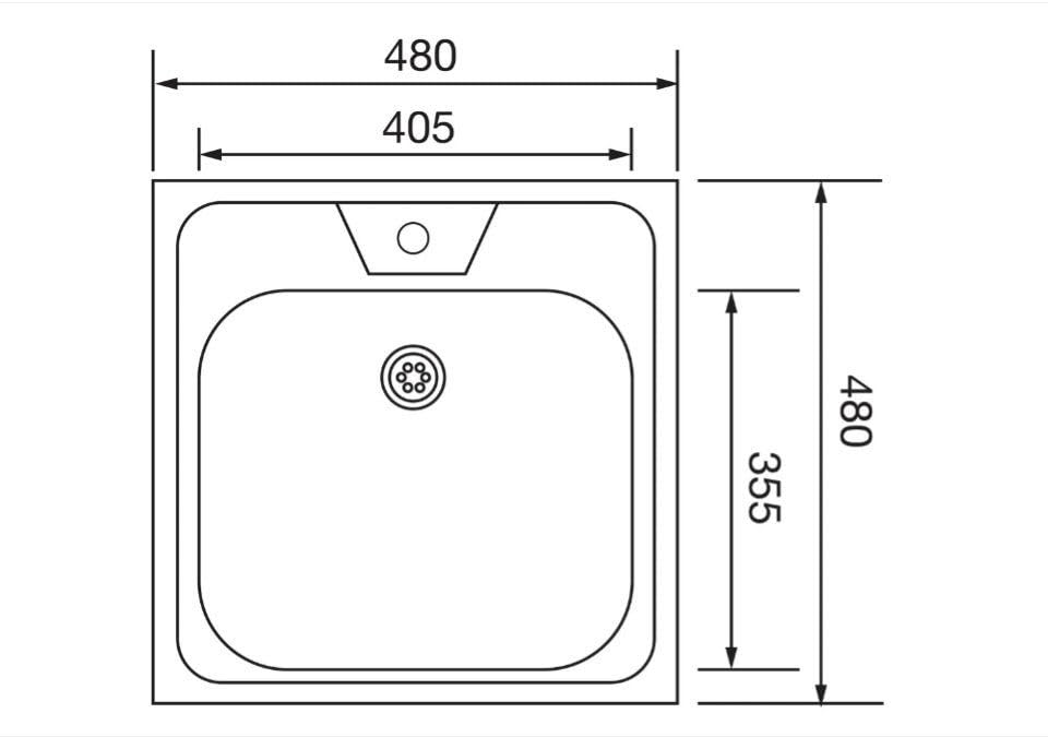 Edelstahl Einbauspüle mit Chrom-Armatur – Satiniert, pflegeleicht & langlebig Inkl. Siphon-Set