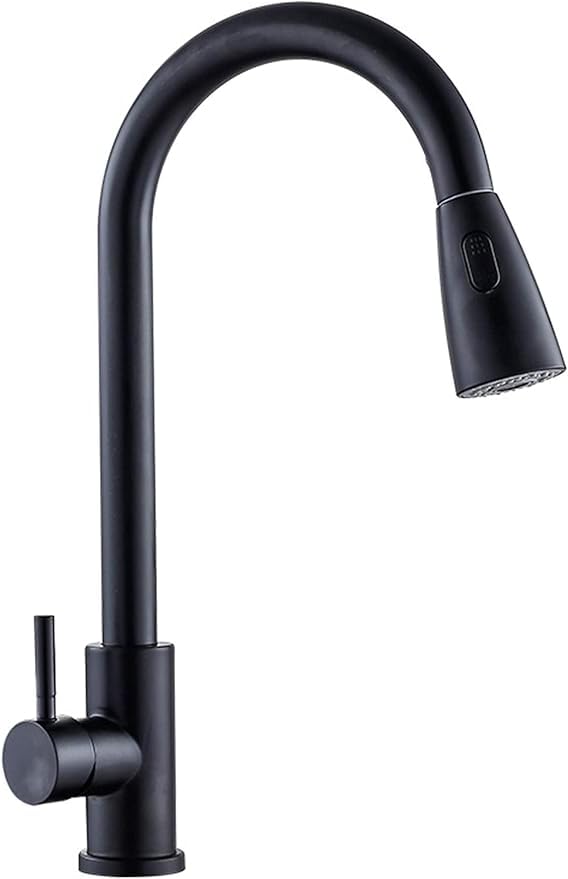 Küchenarmatur mit 360° Schwenkauslauf – Hochwertiger Wasserhahn aus Messing mit Zugbrause & Keramikkartusche