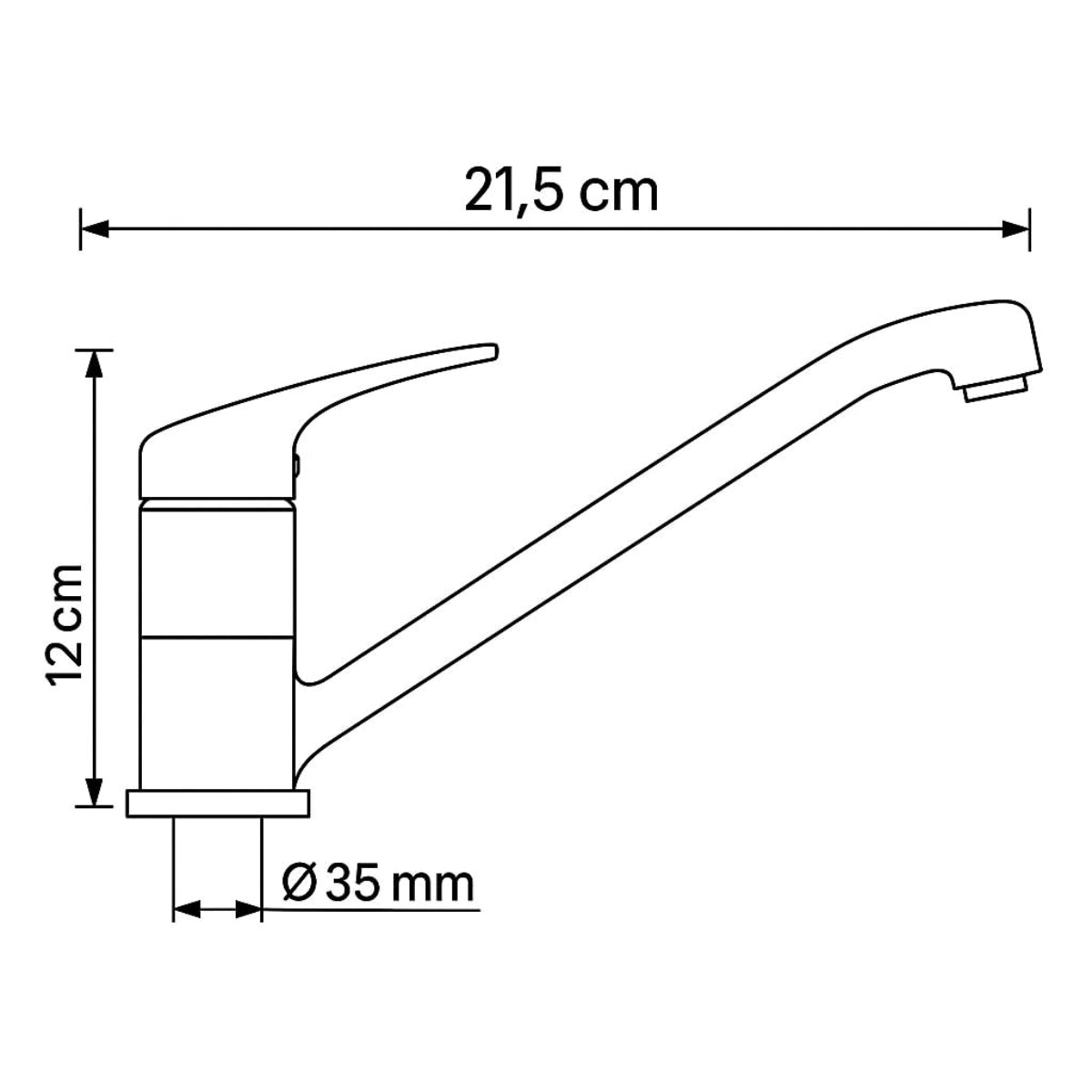 Granitspüle Element 90x50 cm mit Abtropffläche inkl. Armatur & Siphon-Set