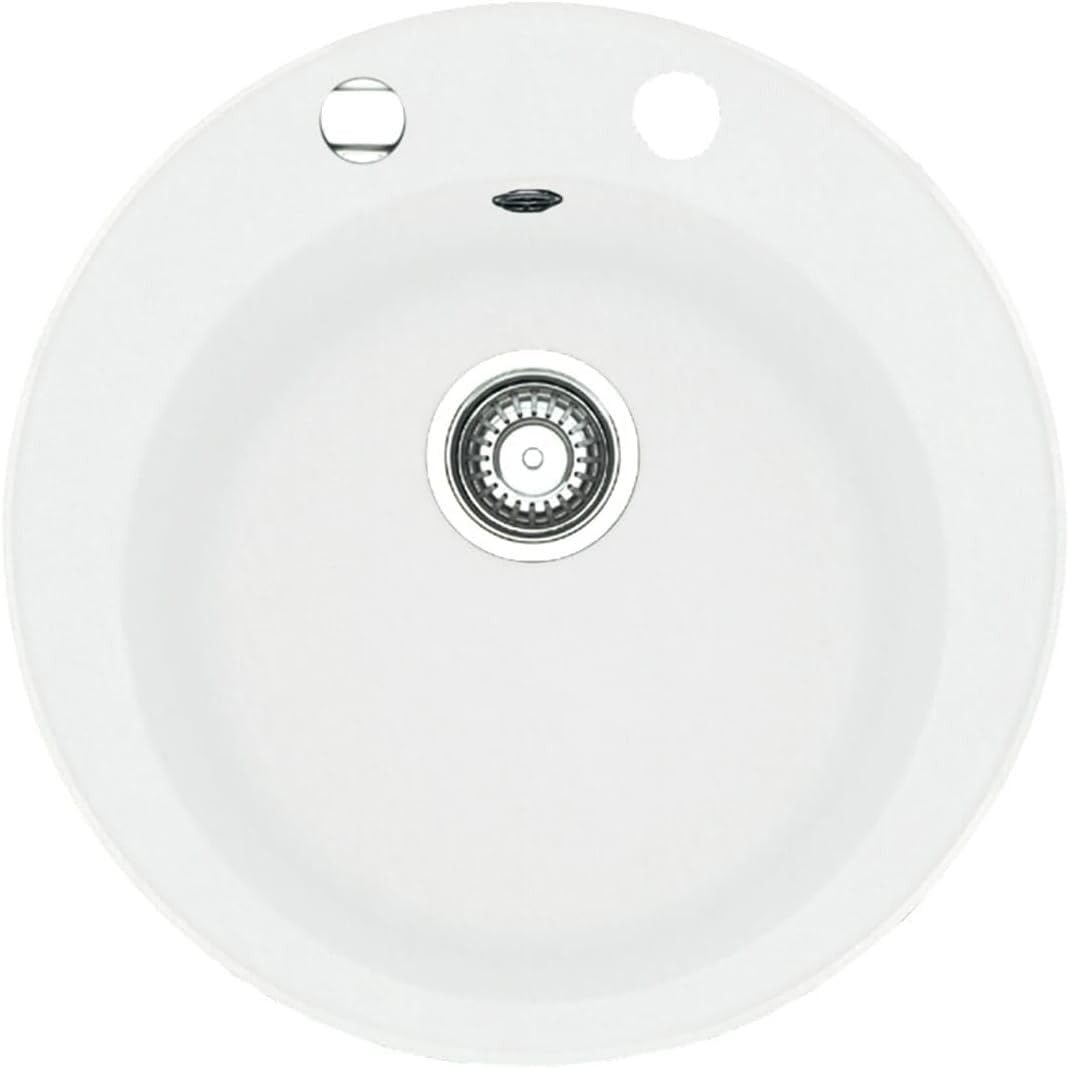 Granitspüle Vela Ø 49 cm – Runde Einbauspüle aus Granit