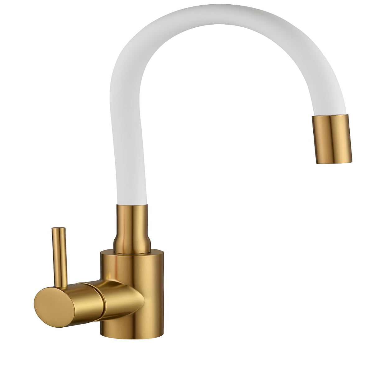 Küchenarmatur mit 360° Schwenkauslauf – Hochwertiger Wasserhahn aus Messing mit Zugbrause & Keramikkartusche