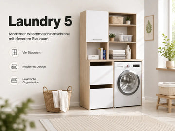 Laundry 5 Waschmaschinenumbauschrank Mehrzweckschrank-Set
