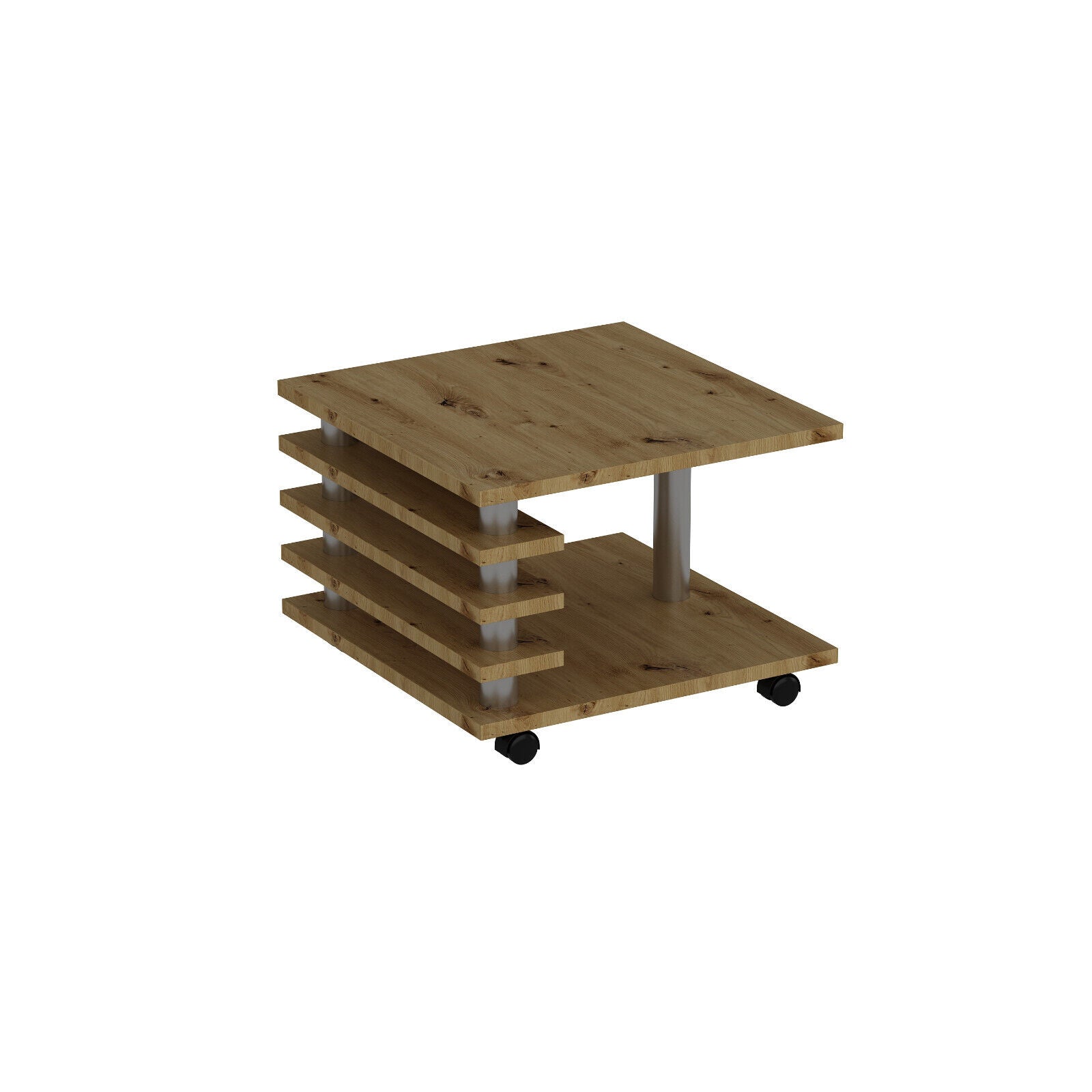 Couchtisch 65x65 cm melaminbeschichtet, elegant-Farboptionen