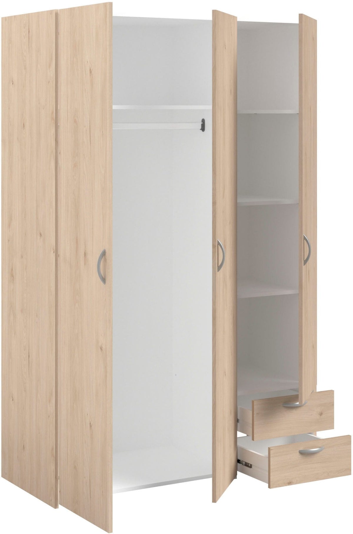 Parisot Daily 12 Kleiderschrank 120 cm Jackson Eiche