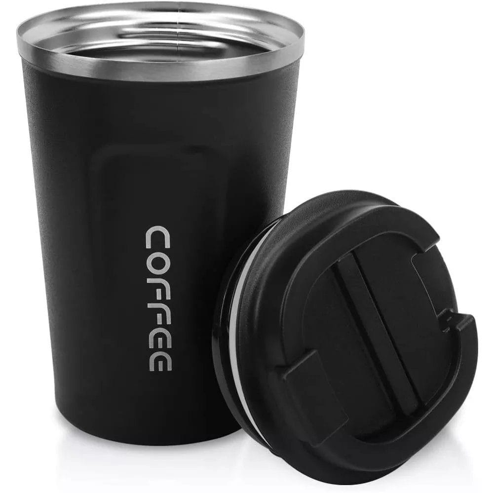 Faizee Home Thermobecher 380 ml – Doppelwandiger Edelstahl – Bis zu 6 Std. Warm & Kalt – BPA-freier Deckel