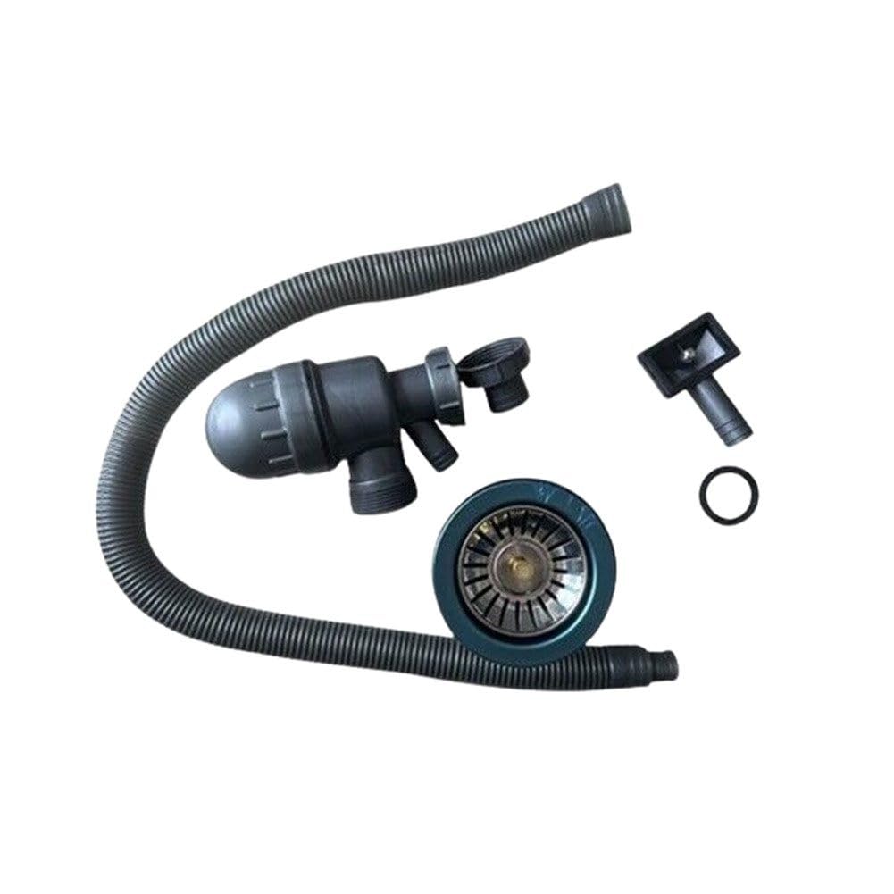 Edelstahl Einbauspüle mit Chrom-Armatur – Satiniert, pflegeleicht & langlebig Inkl. Siphon-Set