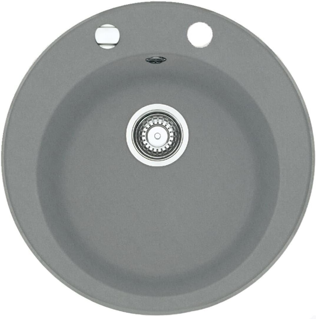Granitspüle Vela Ø 49 cm – Runde Einbauspüle aus Granit