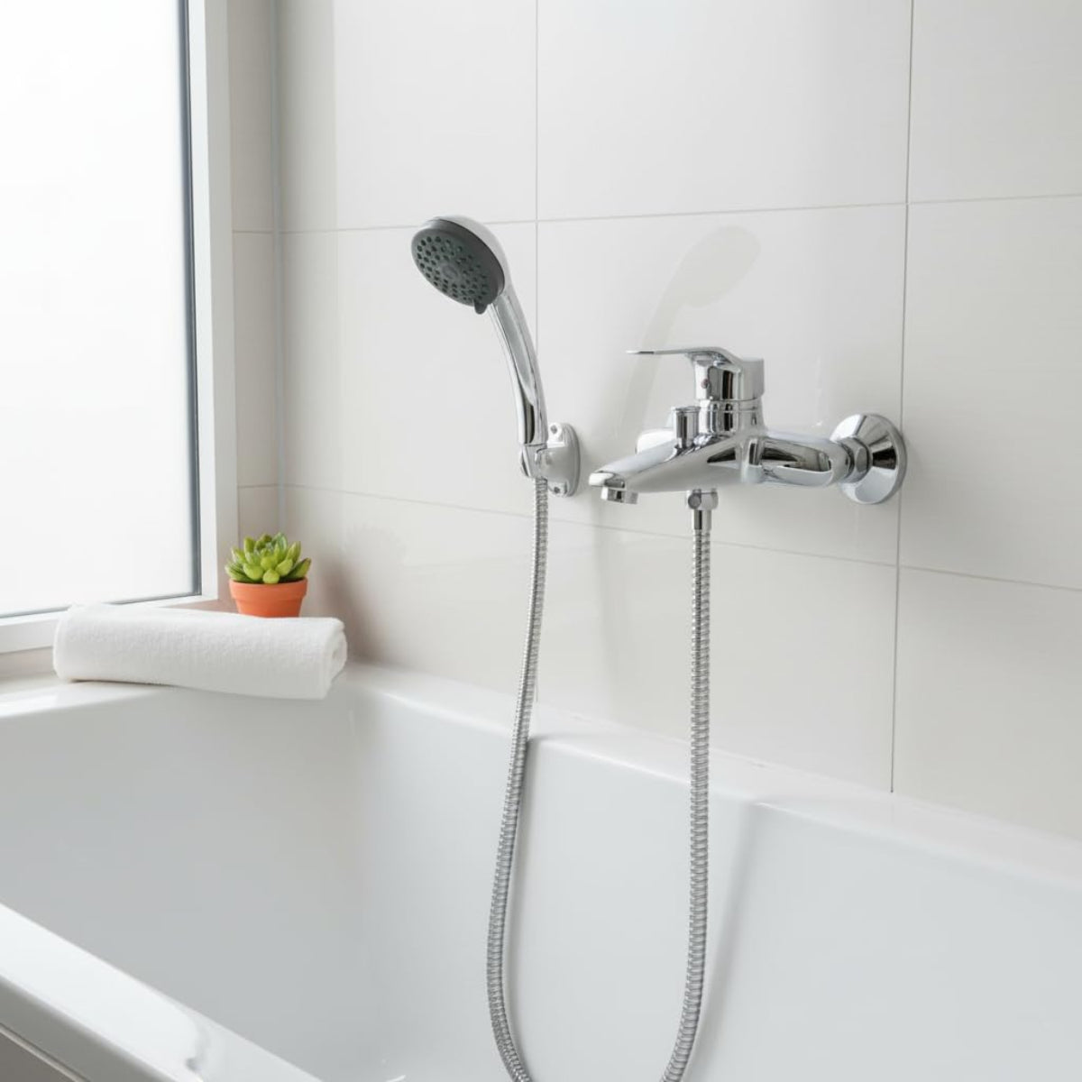 Küchenarmatur mit 360° Schwenkauslauf – Hochwertiger Wasserhahn aus Messing mit Zugbrause & Keramikkartusche