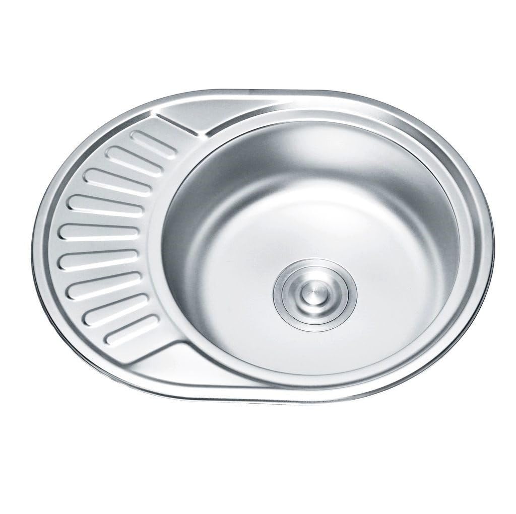 Edelstahl Einbauspüle mit Chrom-Armatur – Satiniert, pflegeleicht & langlebig Inkl. Siphon-Set