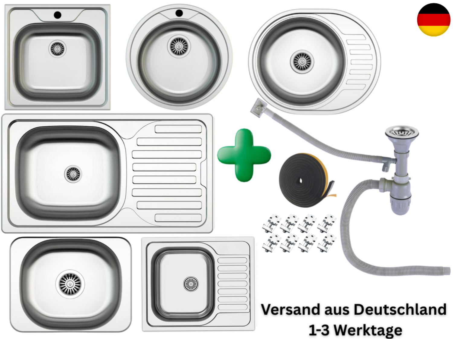 Faizee Home | Edelstahl Einbauspüle – Robustes Spülbecken ohne Armatur