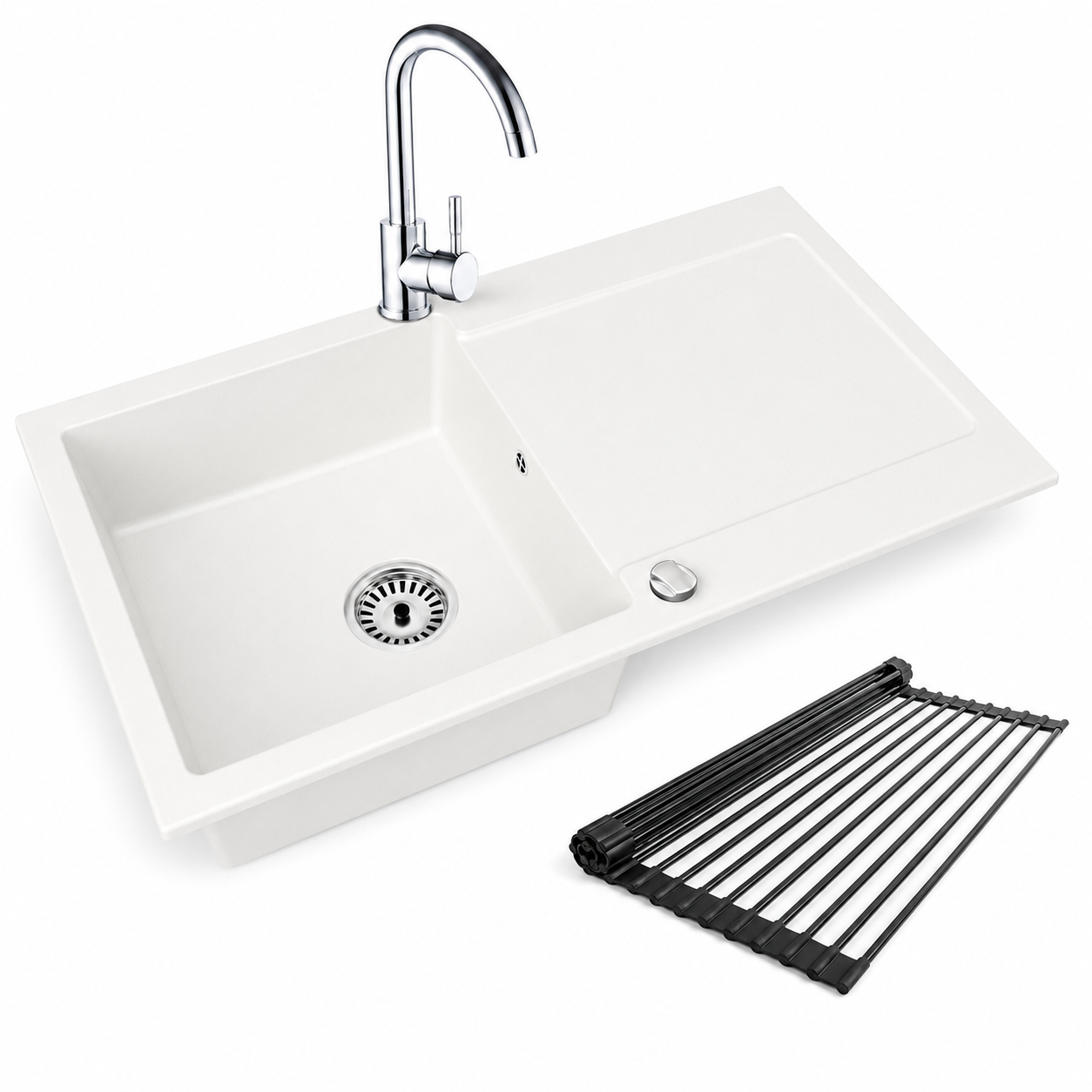 Granitspüle Element mit Armatur und wählbares Extra