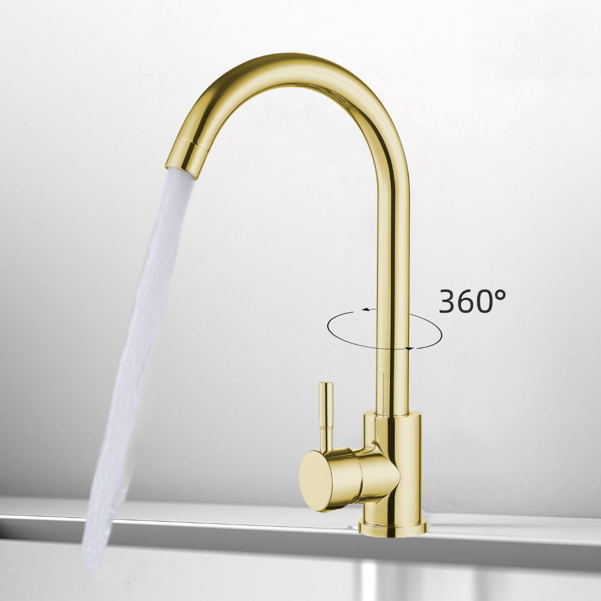 Küchenarmatur Genial – Hochwertige Spültischarmatur aus Messing inkl. Montageset