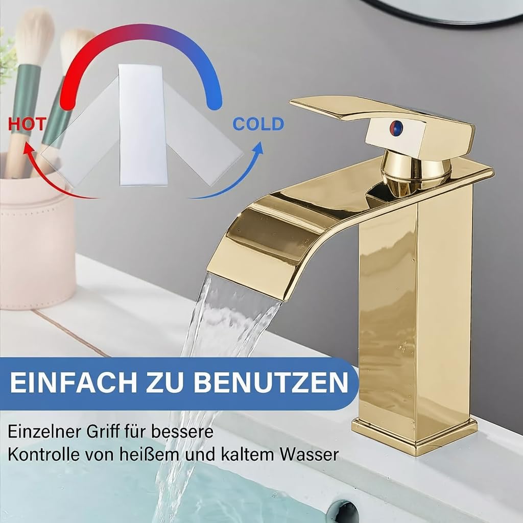 Küchenarmatur mit 360° Schwenkauslauf – Hochwertiger Wasserhahn aus Messing mit Zugbrause & Keramikkartusche