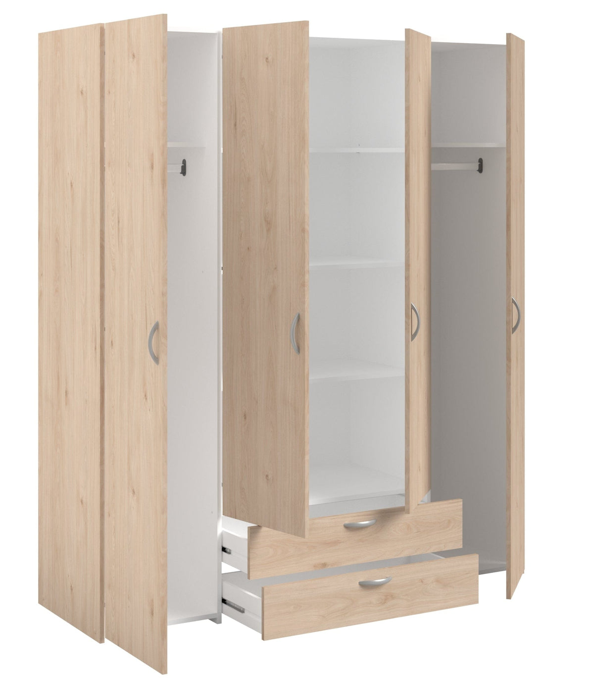 Parisot Daily 11 Kleiderschrank 160 cm Jackson Eiche