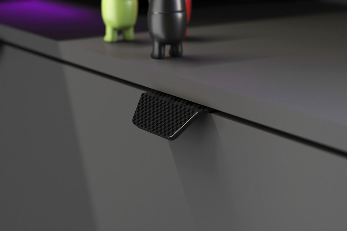 Parisot Work 11 Gaming Tisch 2-teilig – Gaming Eckschreibtisch mit LED Farbwechsel, Headsethalter & Fächern