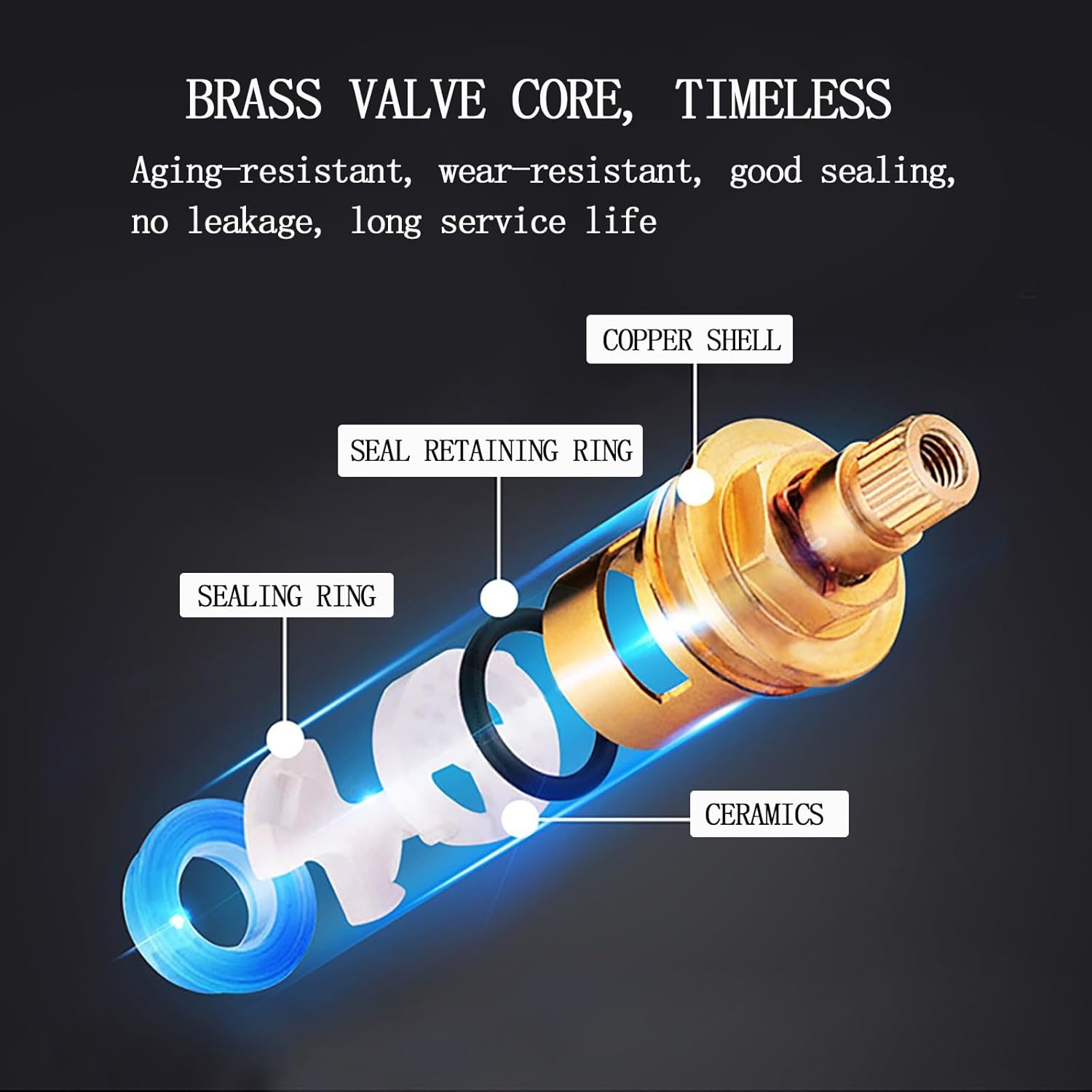 Feno Armatur – Verchromte Edelstahl-Armatur für Bad & Küche mit Keramikventil