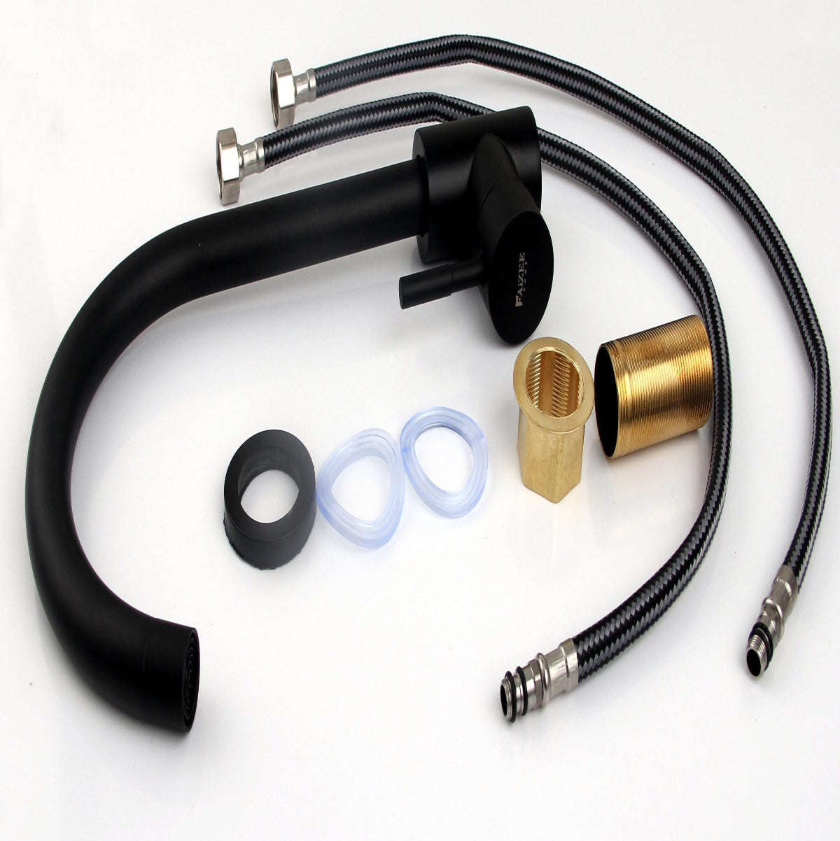 Granitspüle Element 90x50 cm mit Abtropffläche inkl. Armatur & Siphon-Set