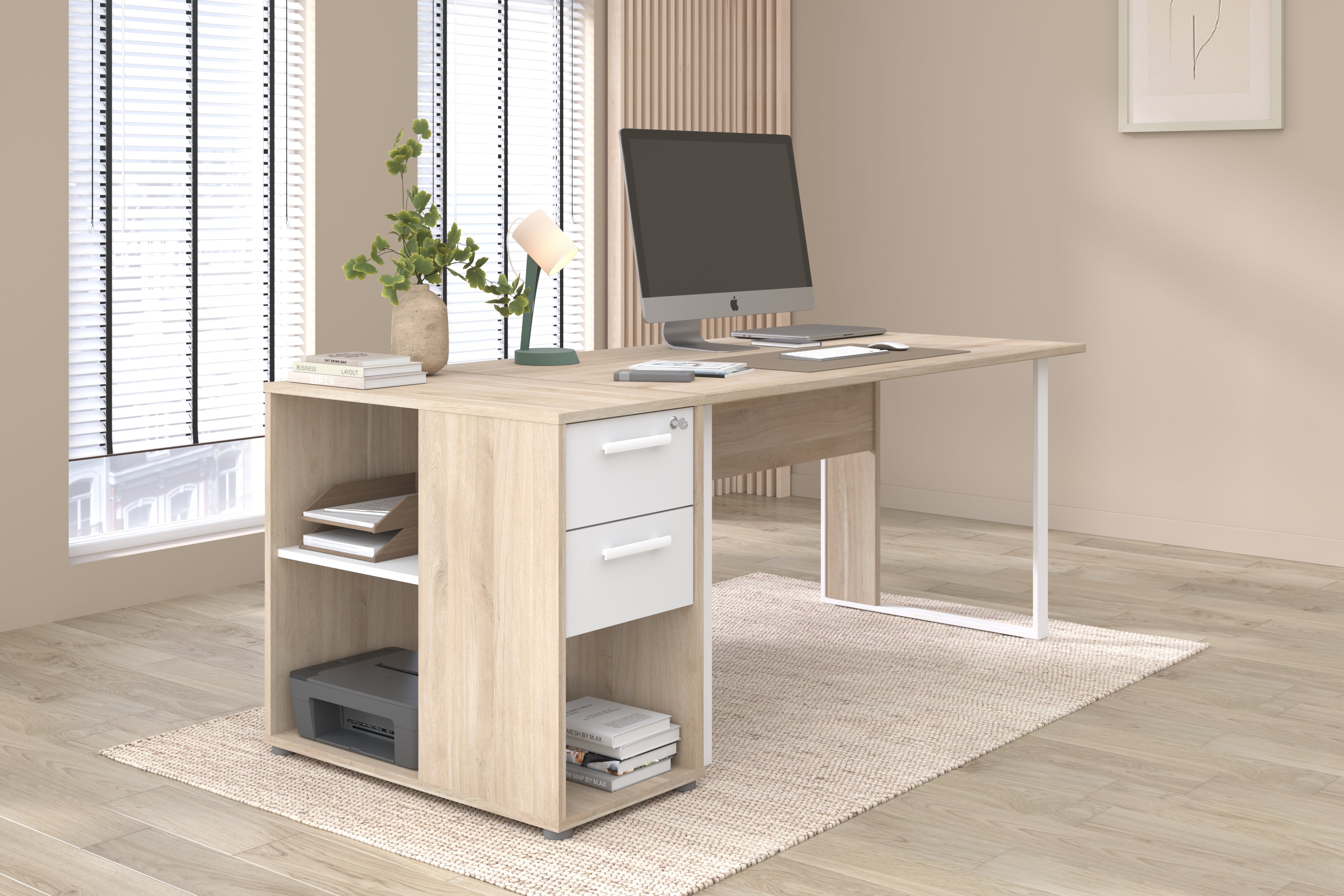 Parisot - Start Up 11 | Schreibtisch-Set Schreibtisch mit Rollcontainer