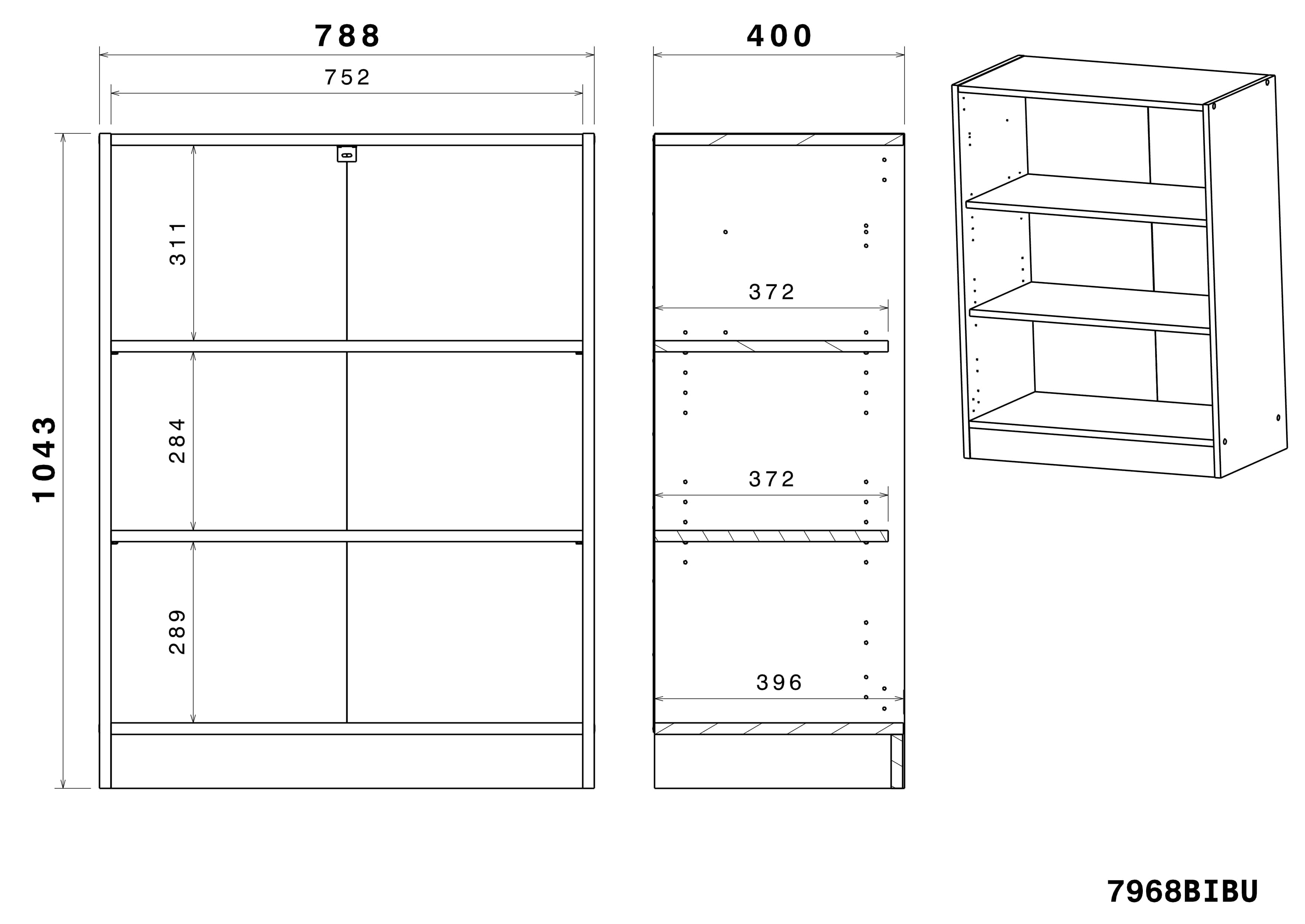 Parisot Start Up 22 Büromöbel-Set 3-teilig – Schreibtisch 150 × 80 cm mit 2 Regalen, Metallgestell & Japanische Eiche
