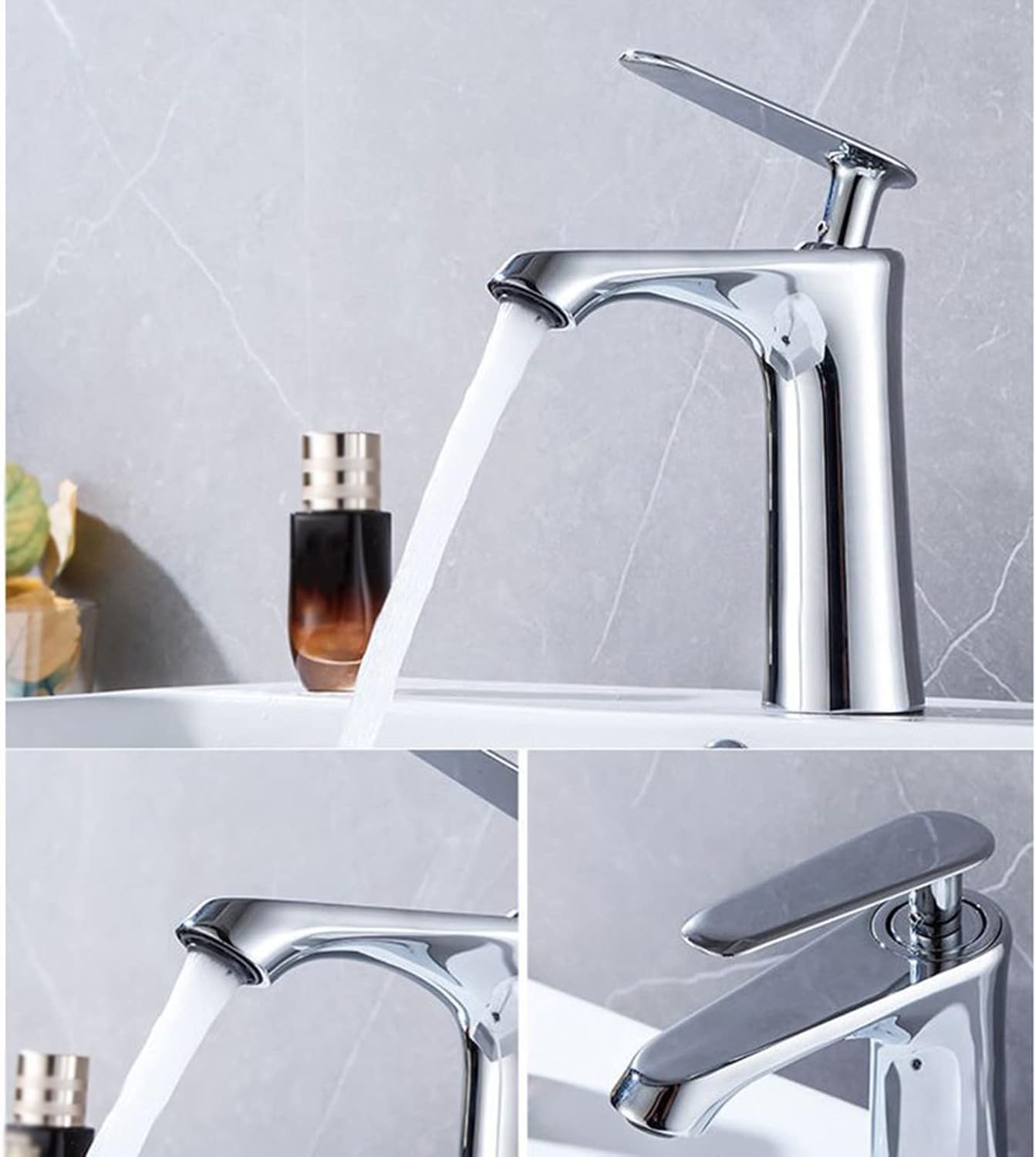 Aqua Extend Armatur – Verchromte Messing-Armatur für Bad & Küche mit Keramikventil