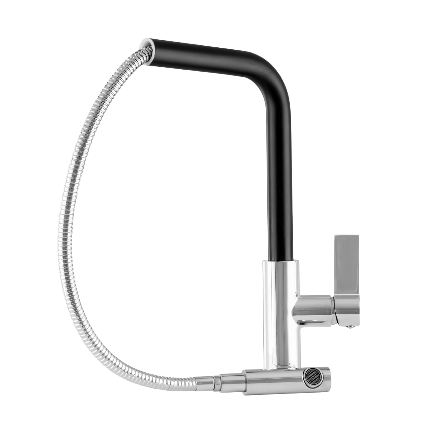 Belmondo Einbau-Granitspüle 44 x 46 cm, inklusive Siphon-Set, Armatur wählbar