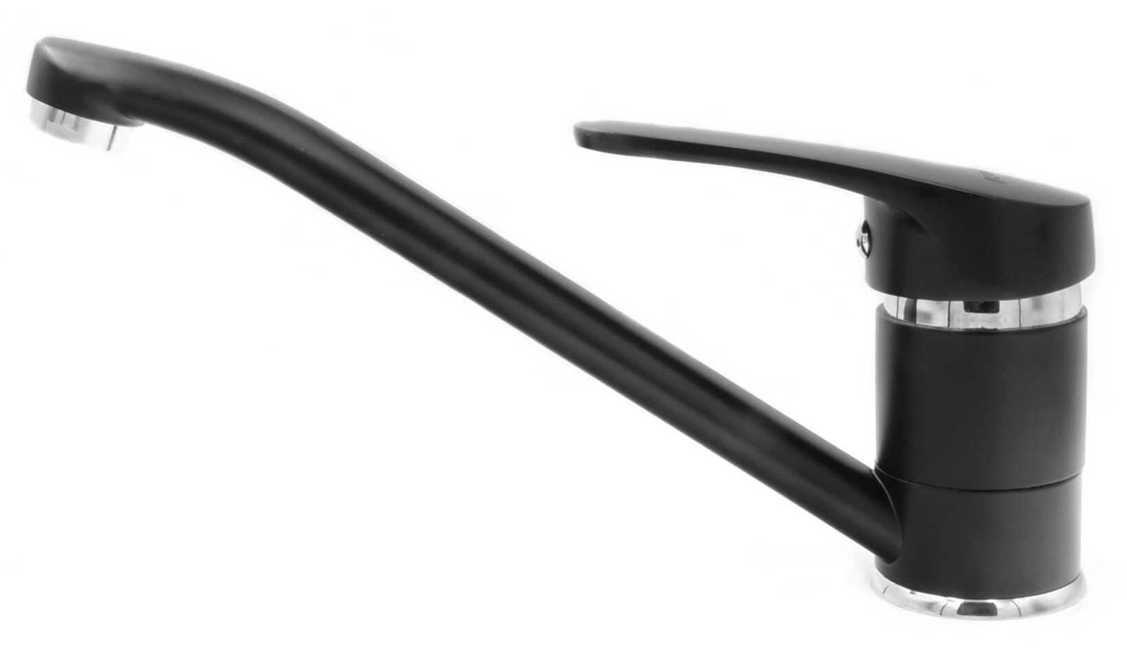 Belmondo Einbau-Granitspüle 44 x 46 cm, inklusive Siphon-Set, Armatur wählbar