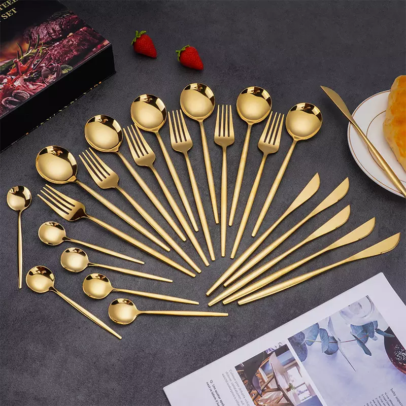 Besteckset_24-teilig_Hochglanzpoliertes_Edelstahlbesteck_fuer_6_Personen_mit_Luxury_Geschenkbox-gold