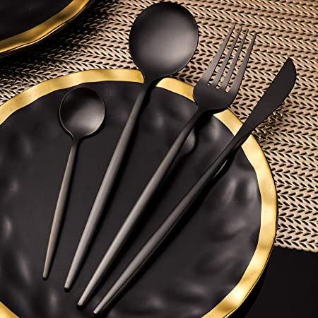 Besteckset_24-teilig_Hochglanzpoliertes_Edelstahlbesteck_fuer_6_Personen_mit_Luxury_Geschenkbox-nero