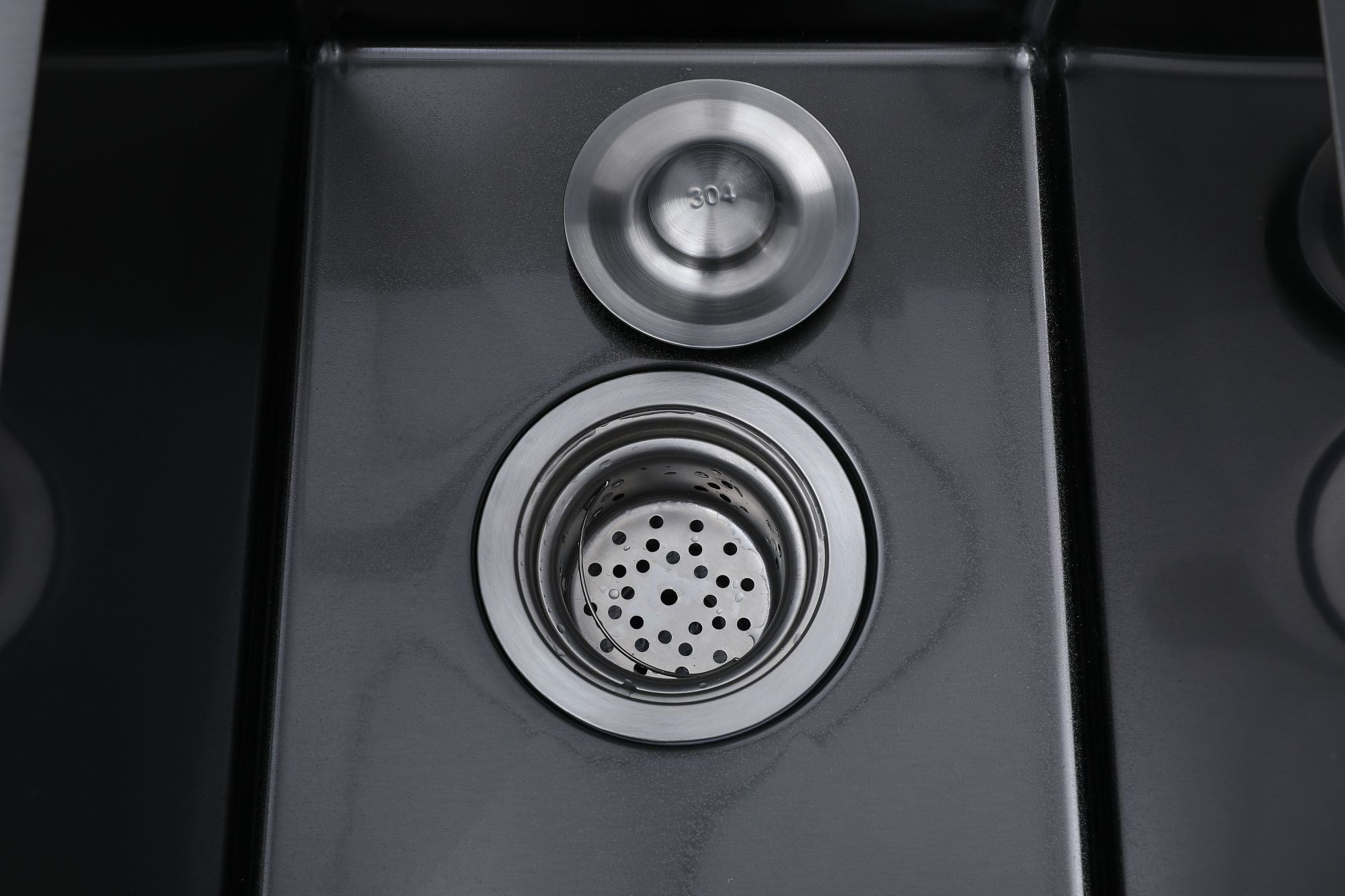 Faizee Home Edelstahlspüle Schwarz SUS304 mit Armatur Auswahl