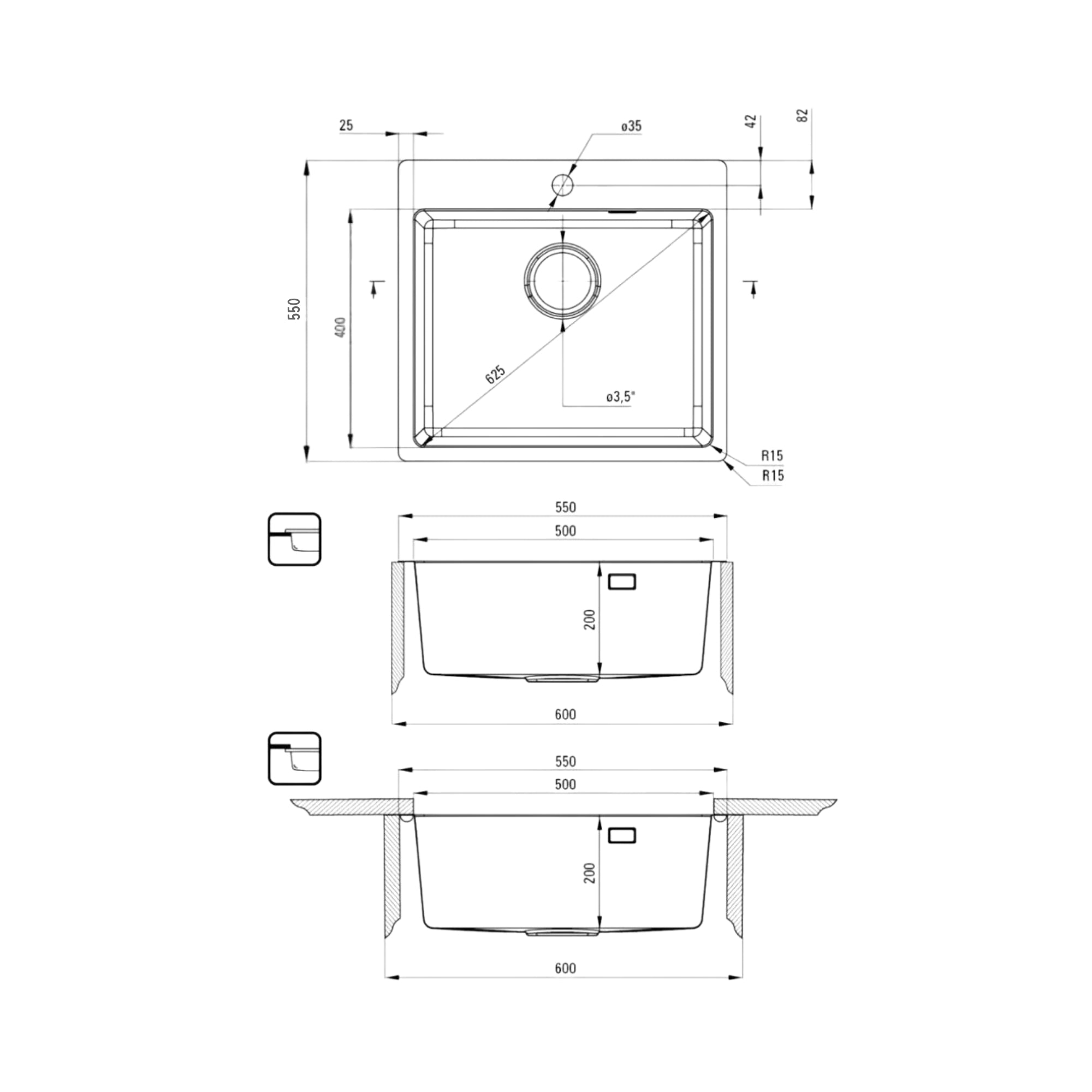 Edelstahlspuele_50_5_x_55_cm_Hochwertige_eckige_Kuechenspuele_inkl._Siphon-Set-_In_Silber_Gold_oder_Schwarz_-_Mit_oder_ohne_Armatur