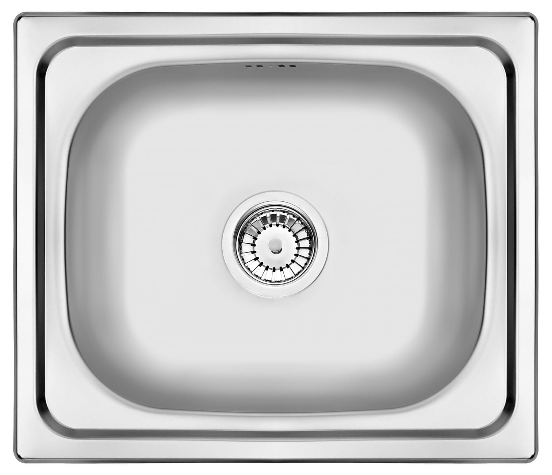 Edelstahl Einbauspüle mit Chrom-Armatur – Satiniert, pflegeleicht & langlebig Inkl. Siphon-Set